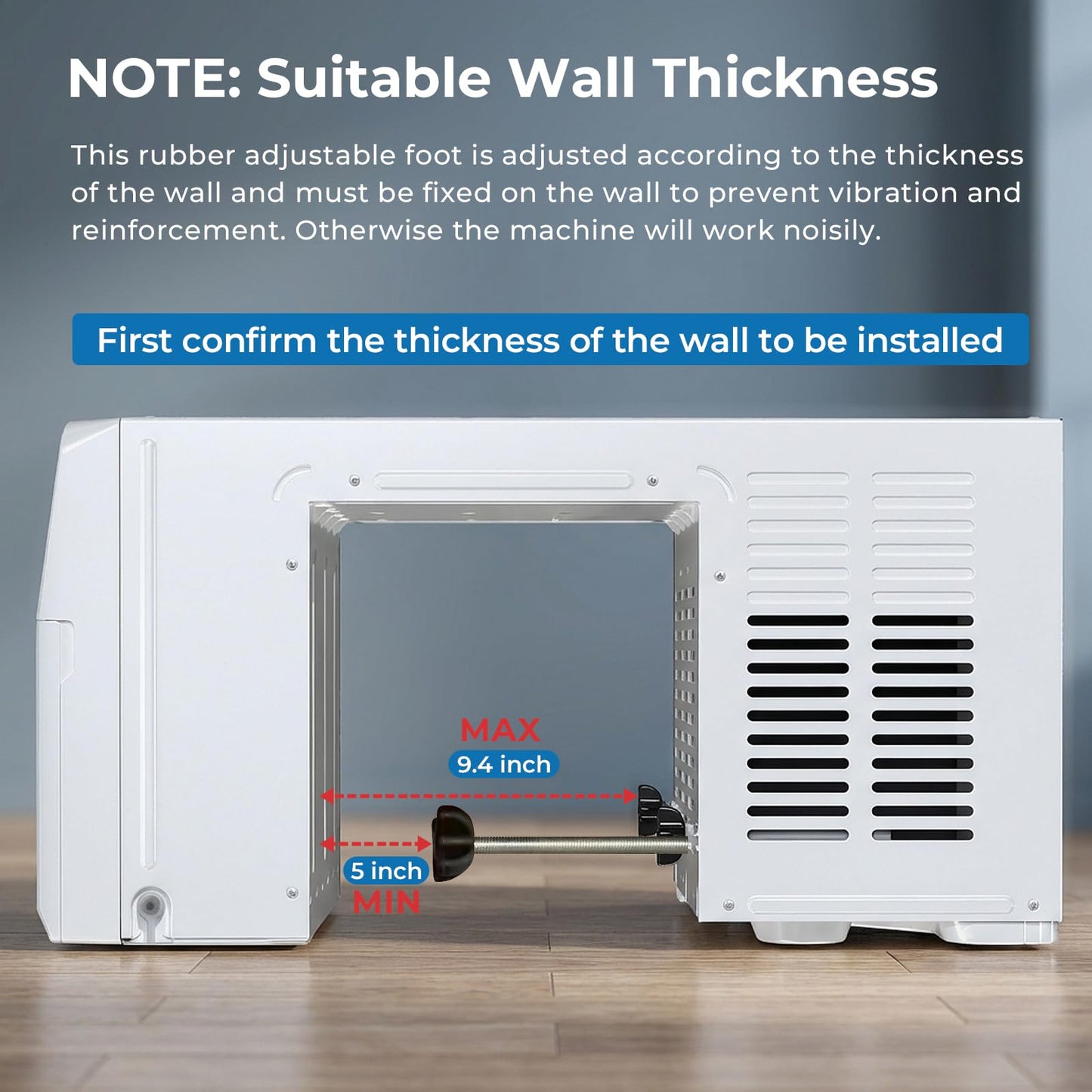 U-Shaped Window Air Conditioner, Window AC Unit for Bedroom/Living Room, Saddle AC Unit with Full Window View, Quiet & Energy Saving, Installation Kit Included