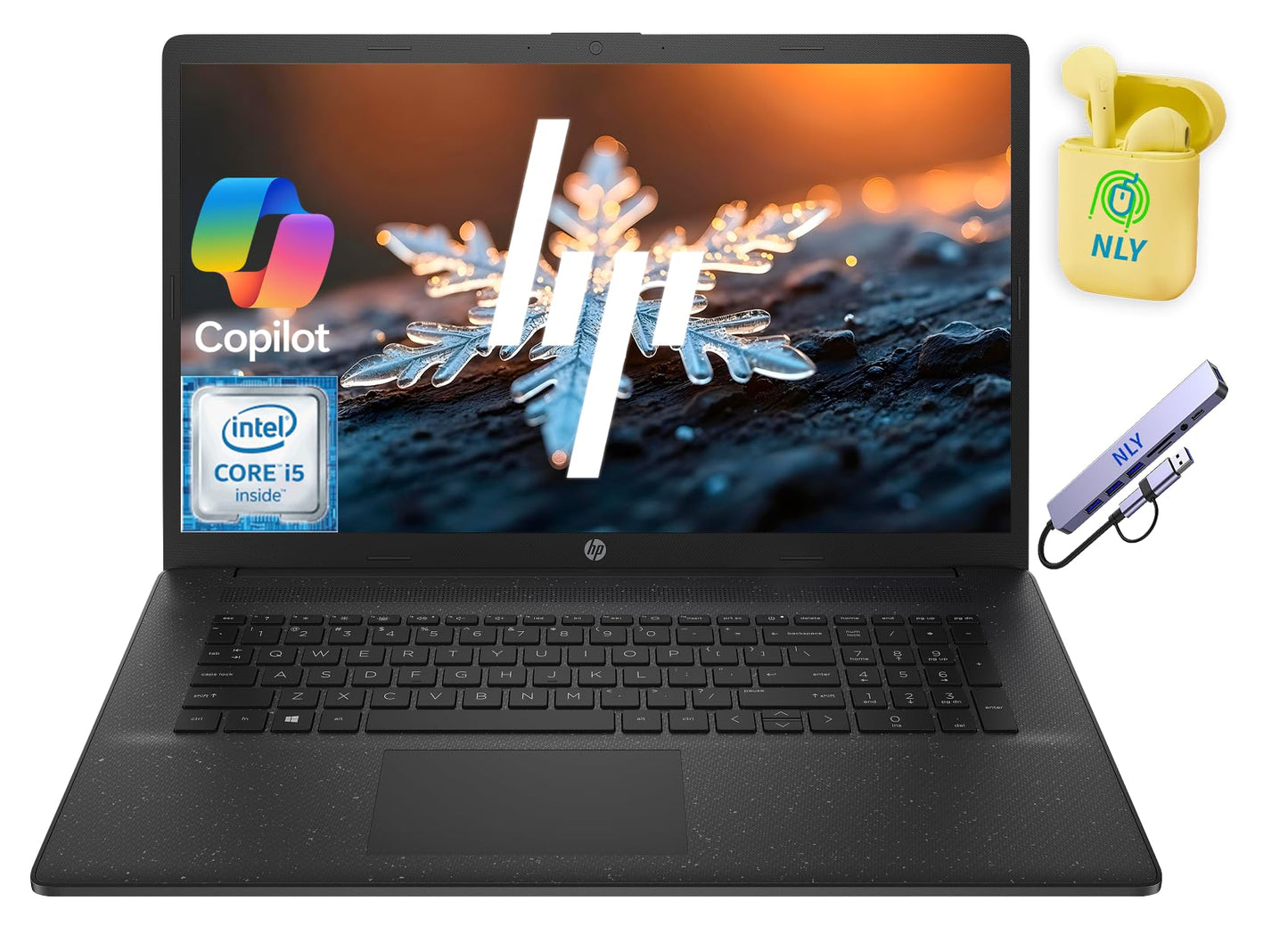 HP 17.3" Business Laptop Computer, Windows 11 Laptop with AI Copilot Ready