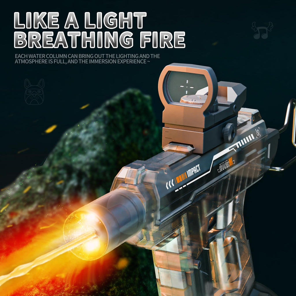 Electric Water Gun for Adults Kids,Realistic SMG,Rechargeable,Automatic Squirt Watergun,Pool Party Outdoor Toy,Summer Battle Game,Long Range,2026 Super Powerful LED Blaster Electric Water Guns