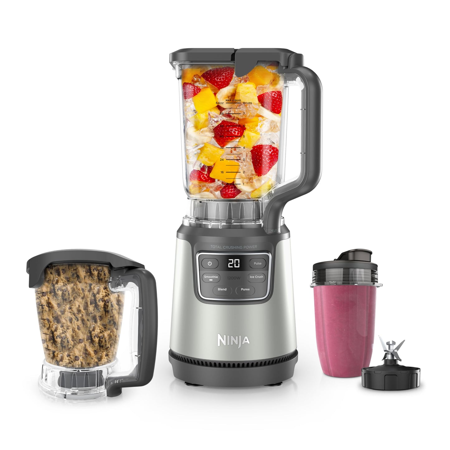 Ninja Blender, Food Processor - Blender for-Smoothies - Includes Pitcher, Smoothie Cup