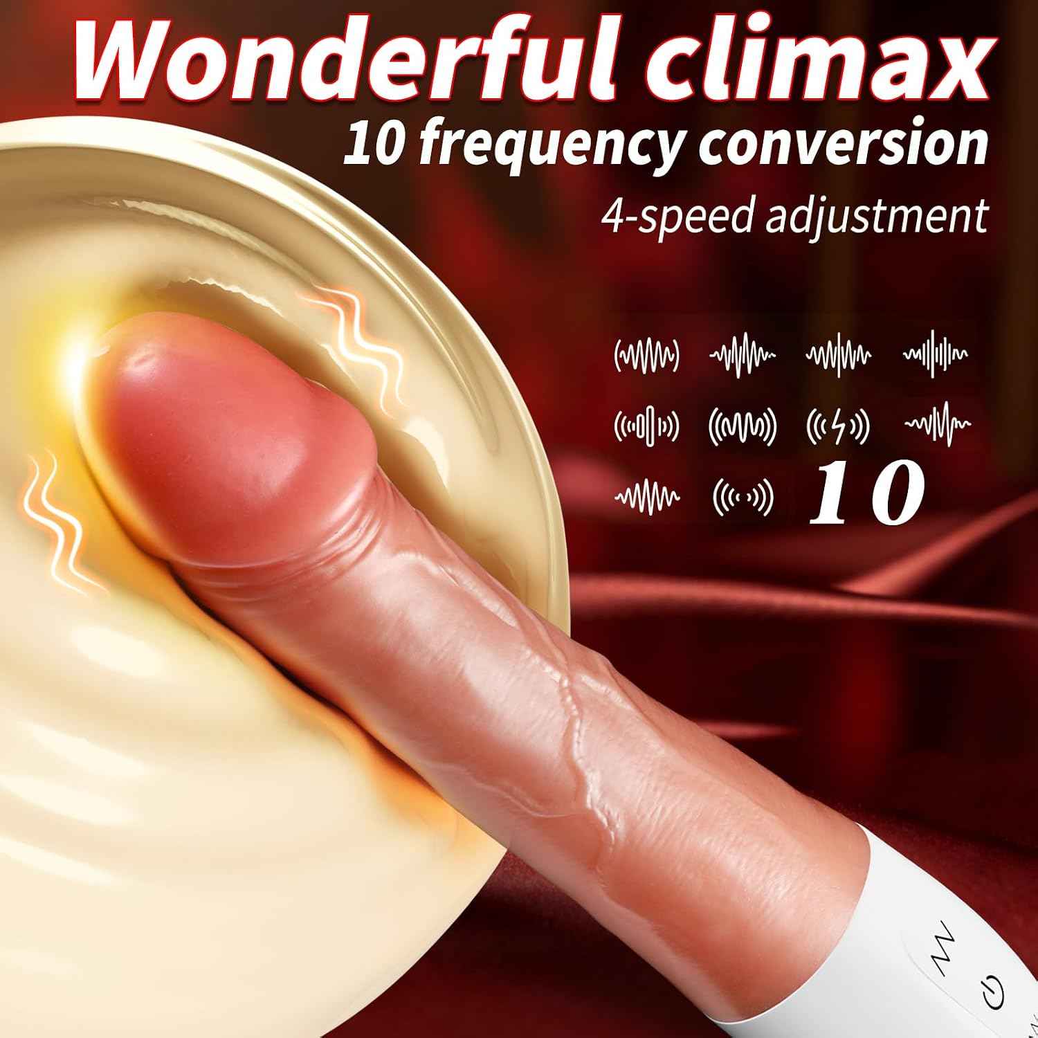 WEIXCH Realistic Vibrating Dildo 8.4in G-Spot Massager Skin Tone