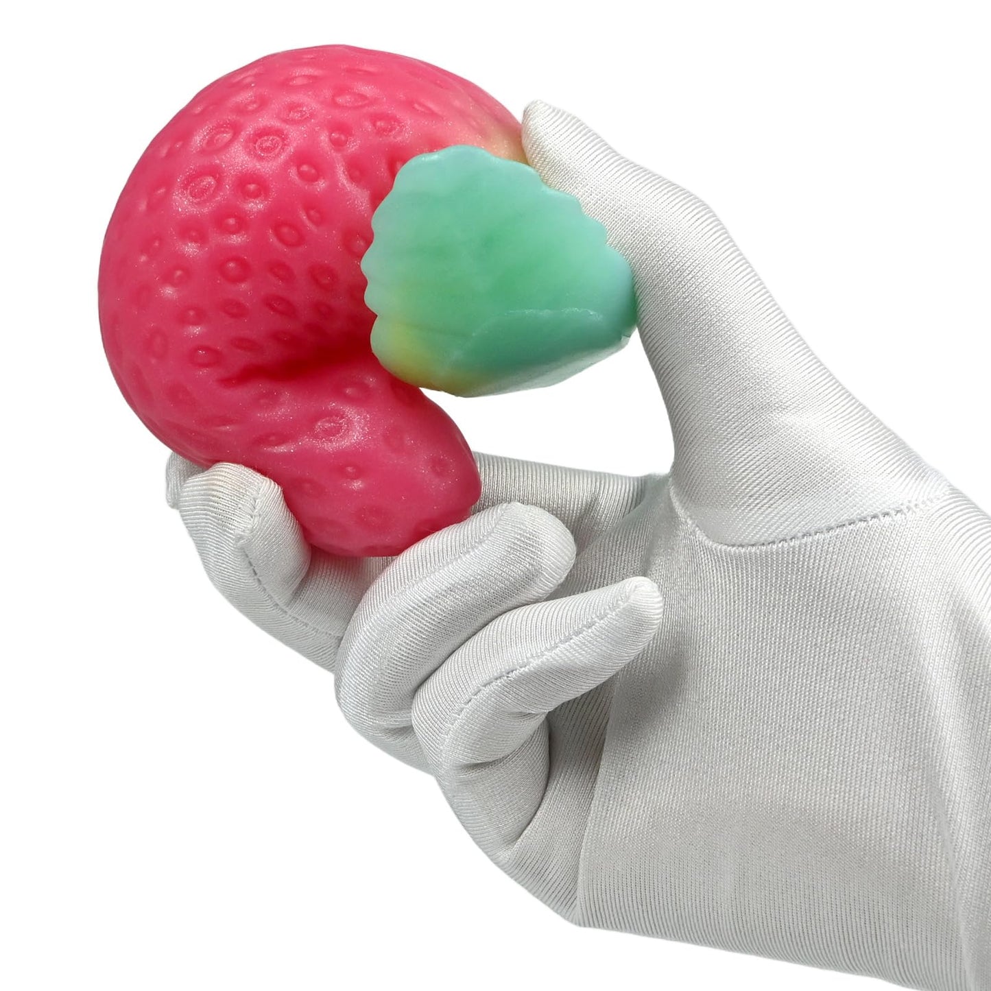Soft Strawberry Butt Plug Anal Stretcher Prostate Massager Liquid Silicone Realistic Dildo G-spot Stimulation Anal Sex Toys for Advanced Men Women Couple Romi