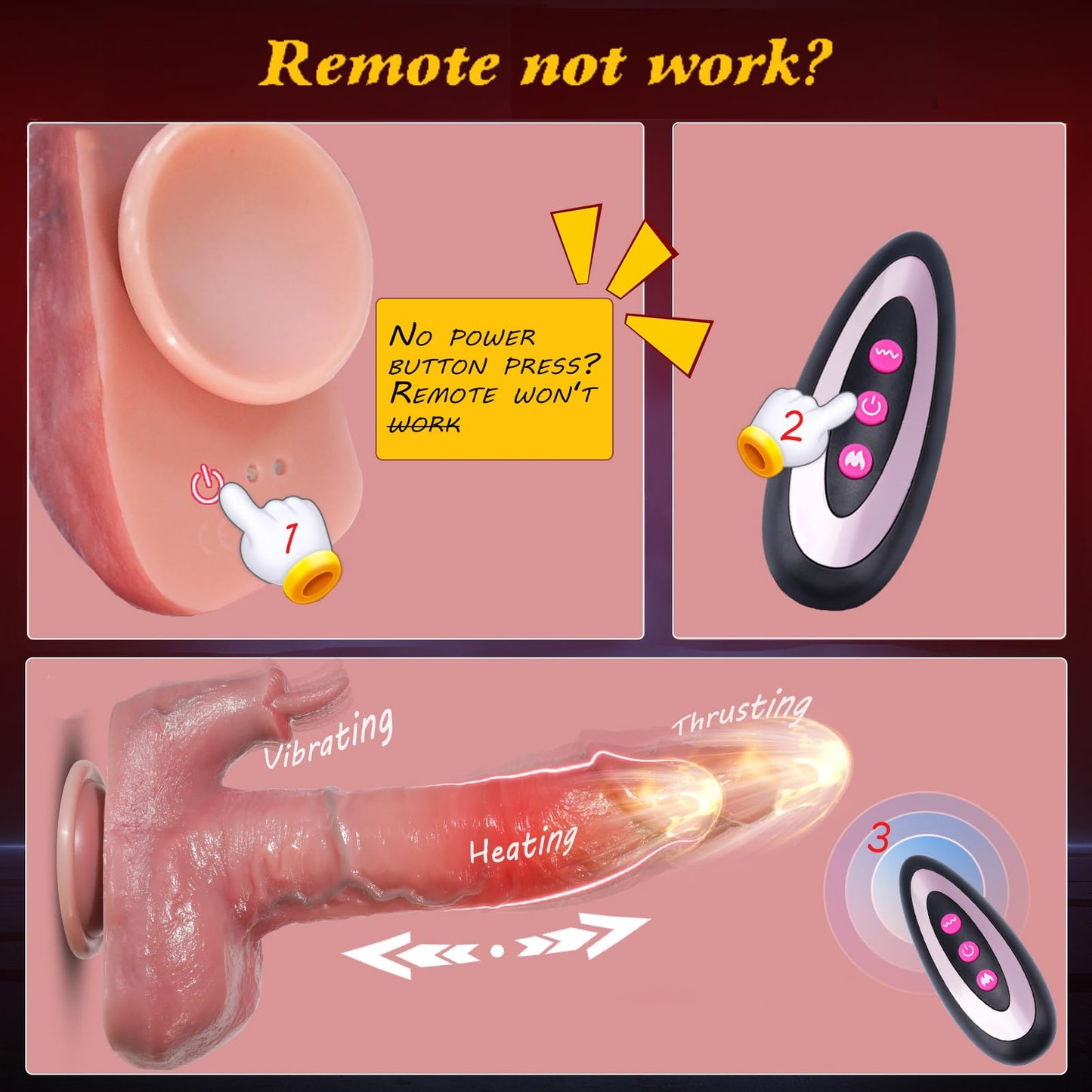 Sex Toy Thrusting Dildo Rabbit Vibrator