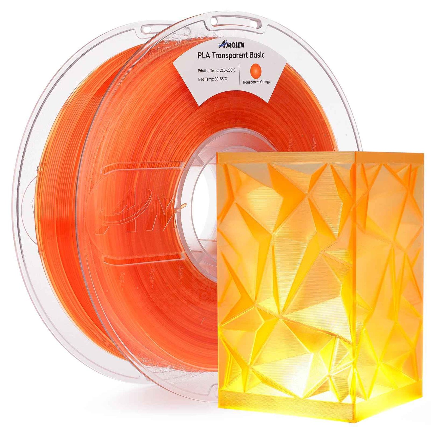 AMOLEN Glow in The Dark PLA Filament, 1.75mm PLA 3D Printer Filament