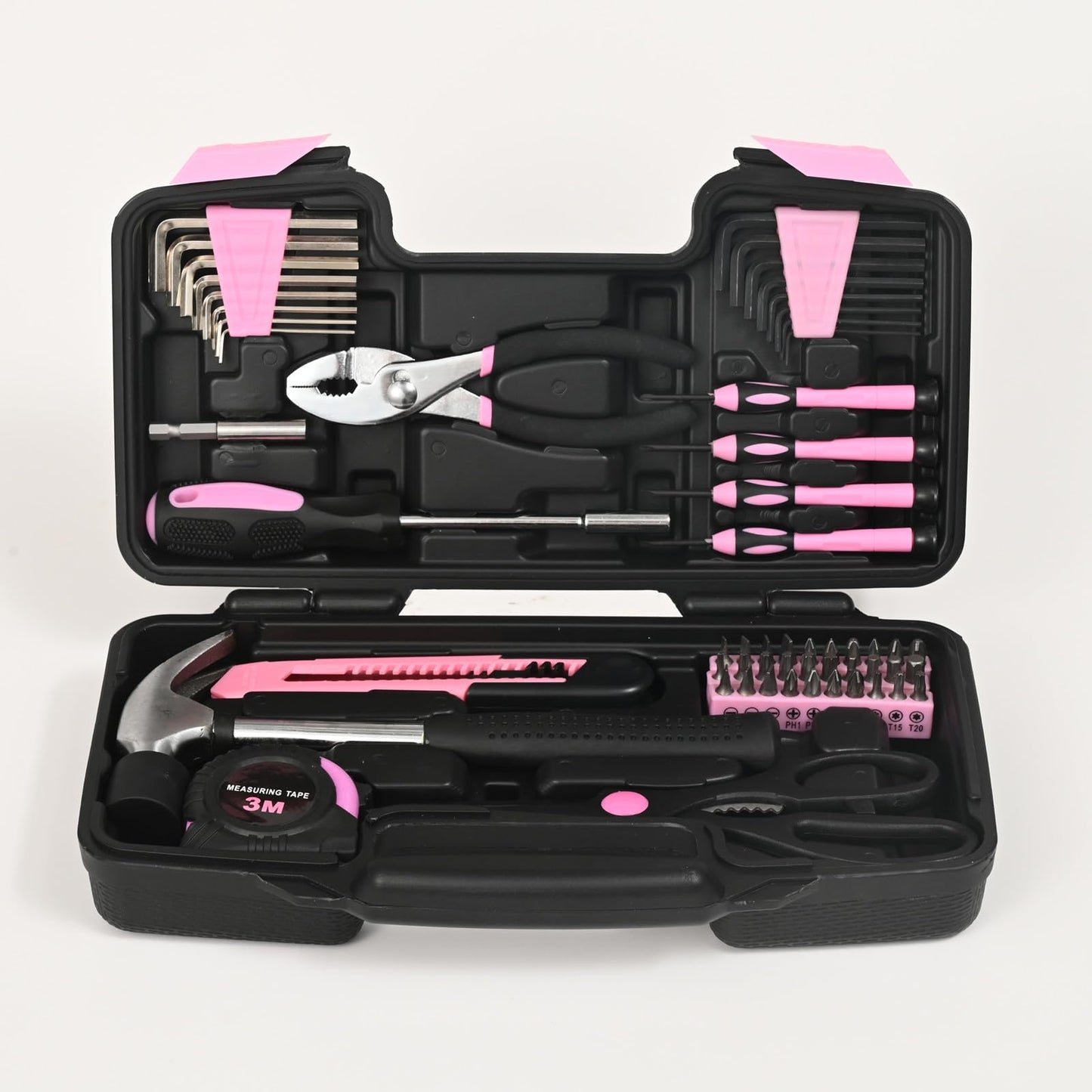 Household Tool Set General Repair Small Hand Tool Kit Storage Case for Home Garage Office College Dormitory Use