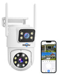 Hiseeu Wireless Security Camera System, 5G/2.4G WiFi,Dual Lens View
