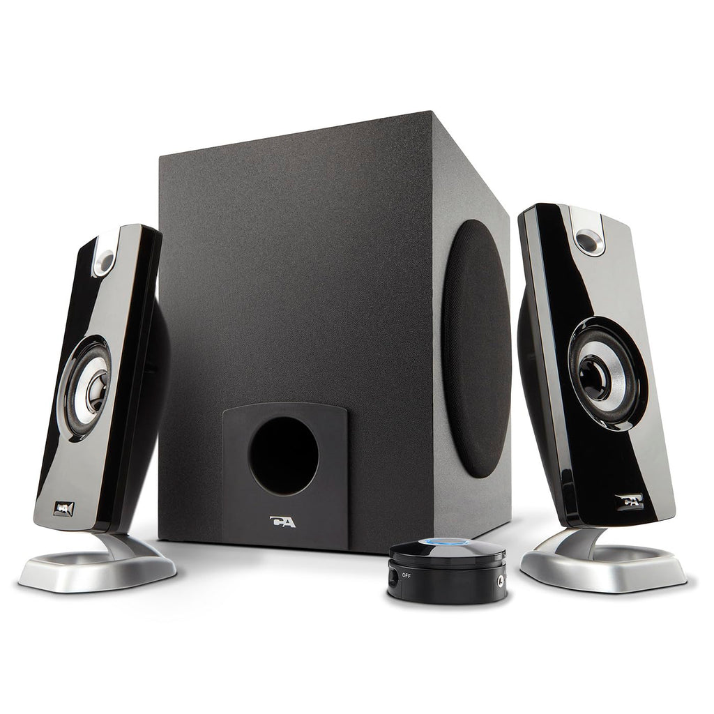 Cyber Acoustics 2.1 Subwoofer Speaker System with 18W of Power – Great for Music, Movies, Gaming, and Multimedia Computer Laptops (CA-3090) Green