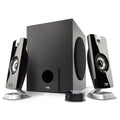 Cyber Acoustics 2.1 Subwoofer Speaker System with 18W of Power – Great for Music, Movies, Gaming, and Multimedia Computer Laptops (CA-3090) Green