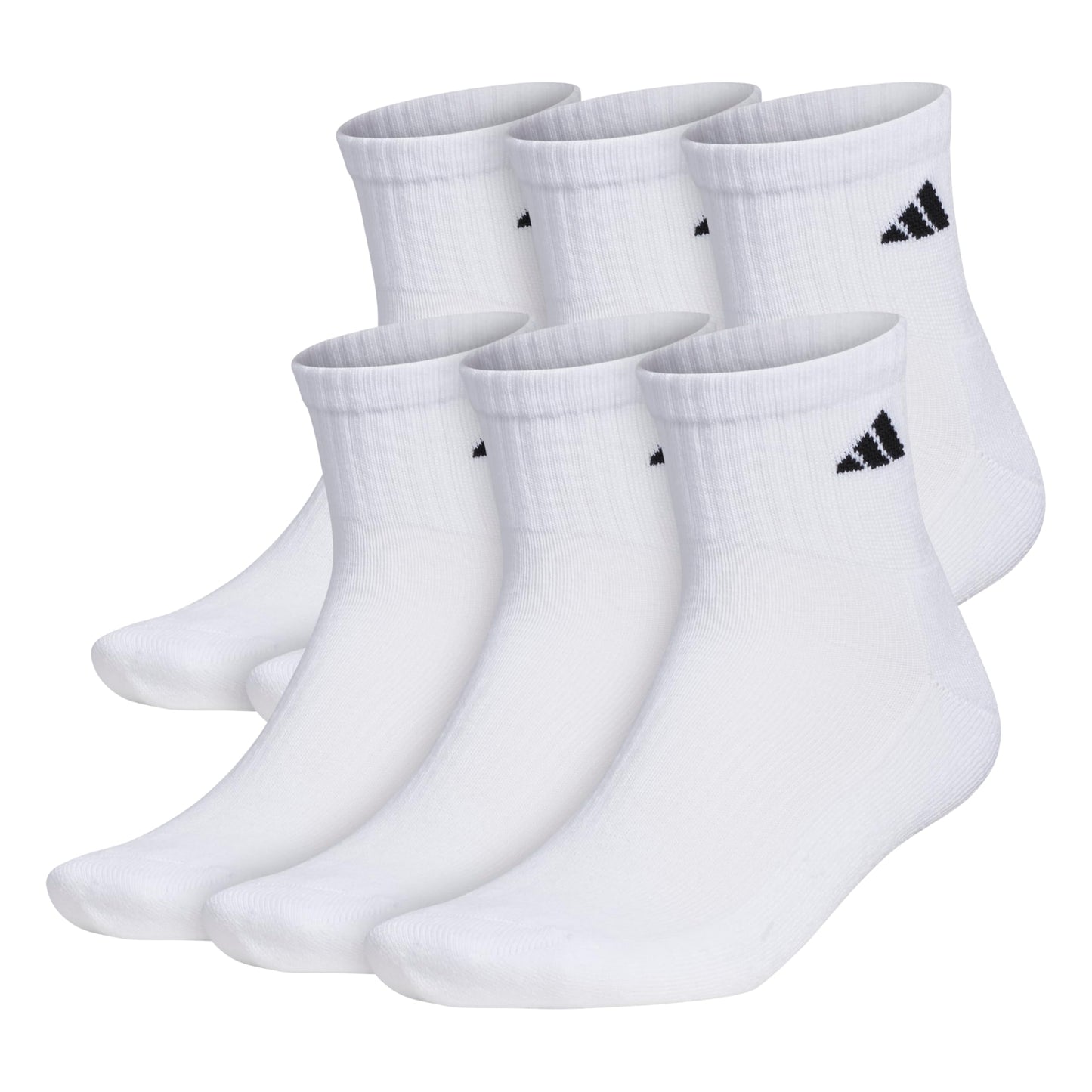 adidas Men's Athletic Cushioned 6-Pack Quarter
