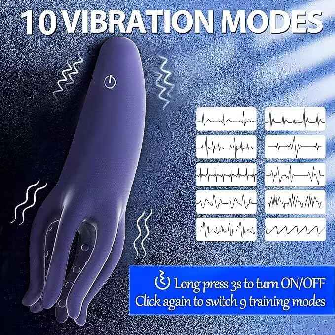 Male Sex Toys for Men,Male Masturbator Penis Vibrator with 10 Vibrating Modes Male Stroker,Penis Trainer with 6 Tentacles Particles Male Vibrator,360°Training Wrapped Adult Sex Toys for Men Women