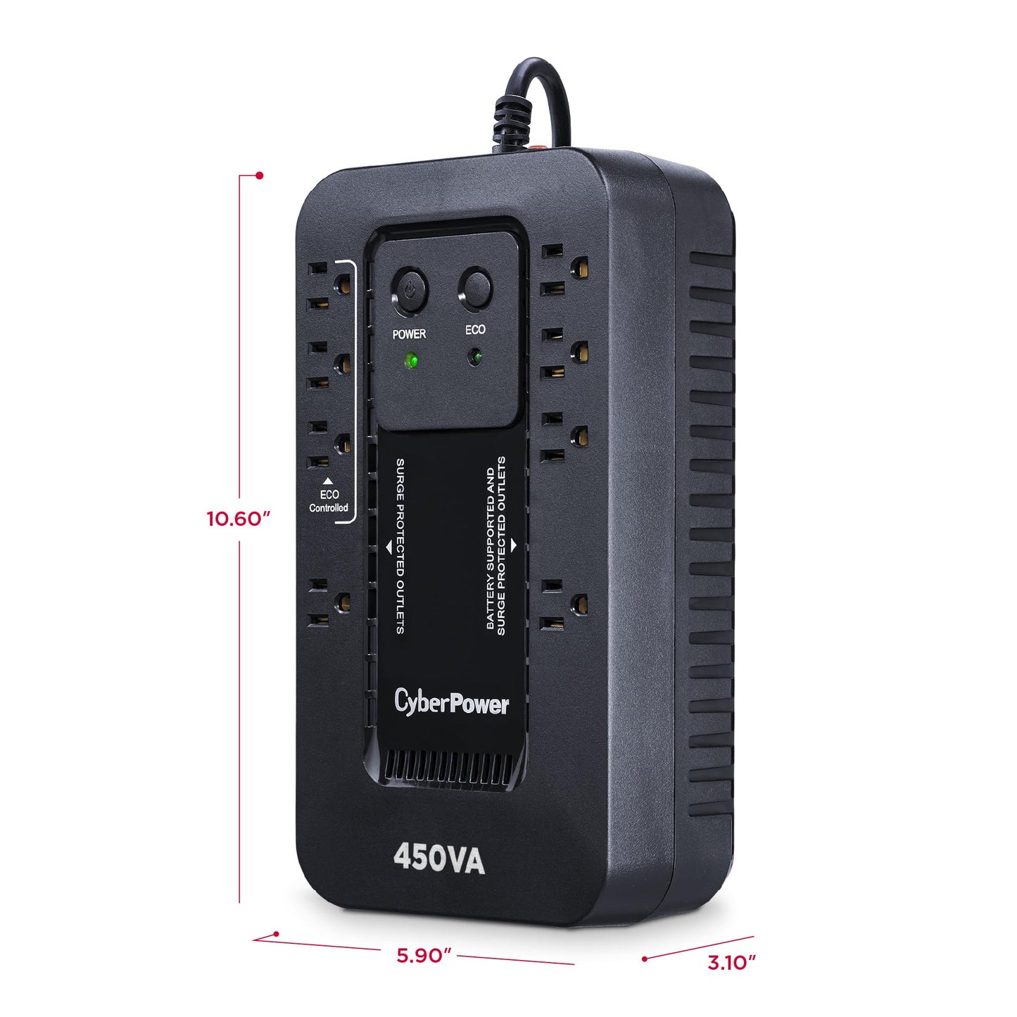 CyberPower EC350G Ecologic 350VA/255-Watts Energy Efficient Desktop UPS
