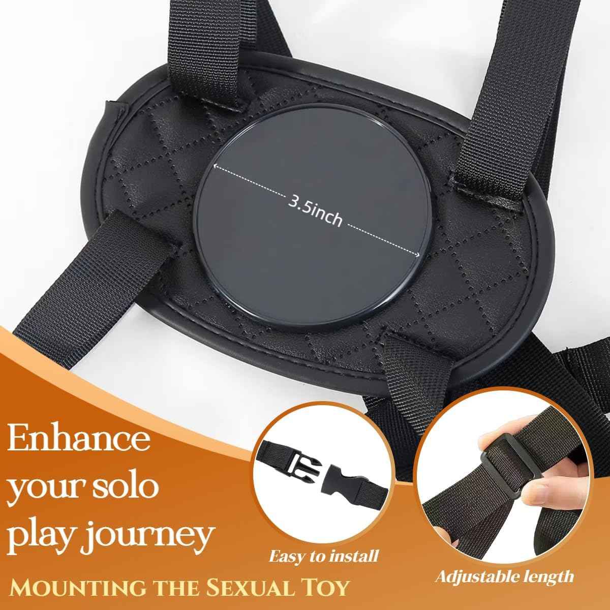 Traumhk Adjustable Suction Cup Dildo Mount Strap for Furniture