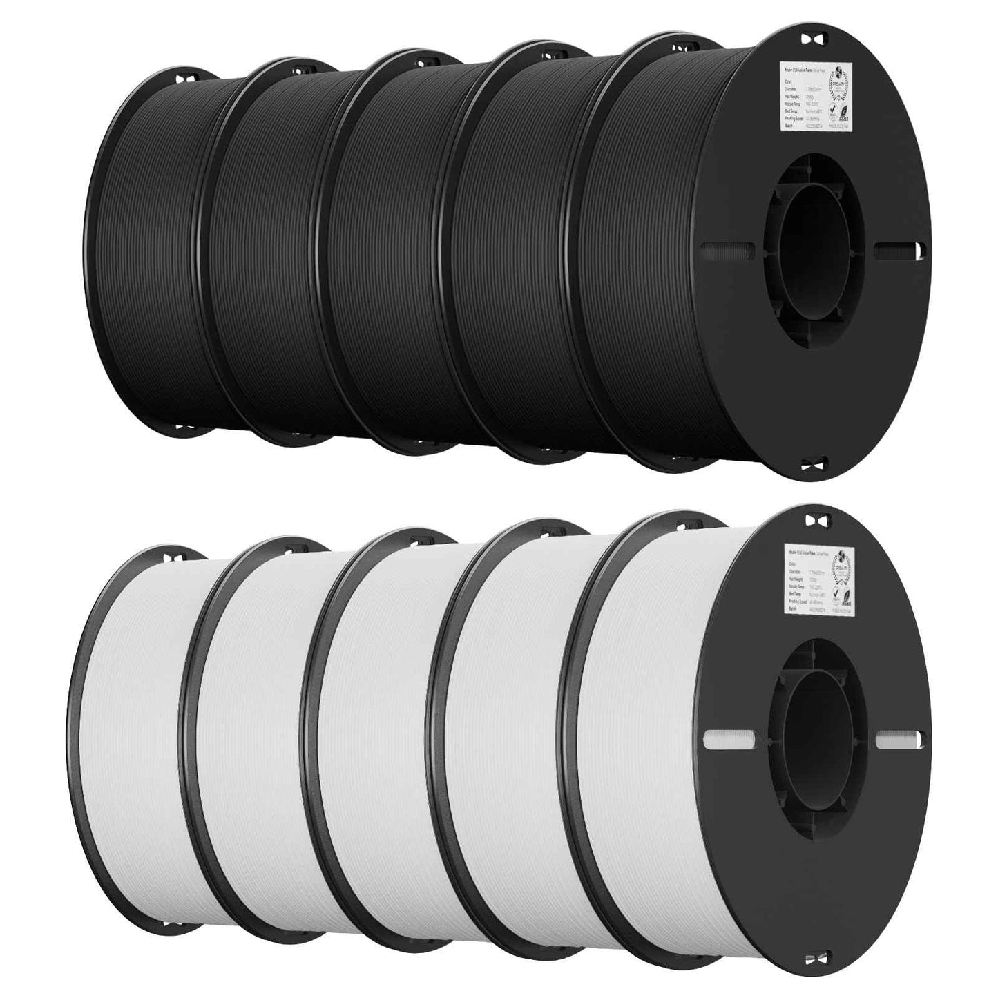 Creality 3D Printer Filament, PLA Filament Bundle for 3D Printing, Ender PLA Filament No-Tangling, Strong Bonding & Overhang Performance, Accuracy +/- 0.02mm