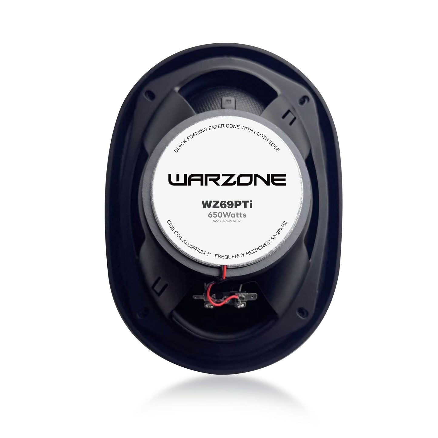 Warzone 4X WZ69PTi 6x9-Inch Super Coaxial Speaker Pair, 4 Ohm, 1300W Max, 400W RMS, 92dB Sensitivity, Ferrite Woofer & PEI Dome Tweeter for Pro Car Audio