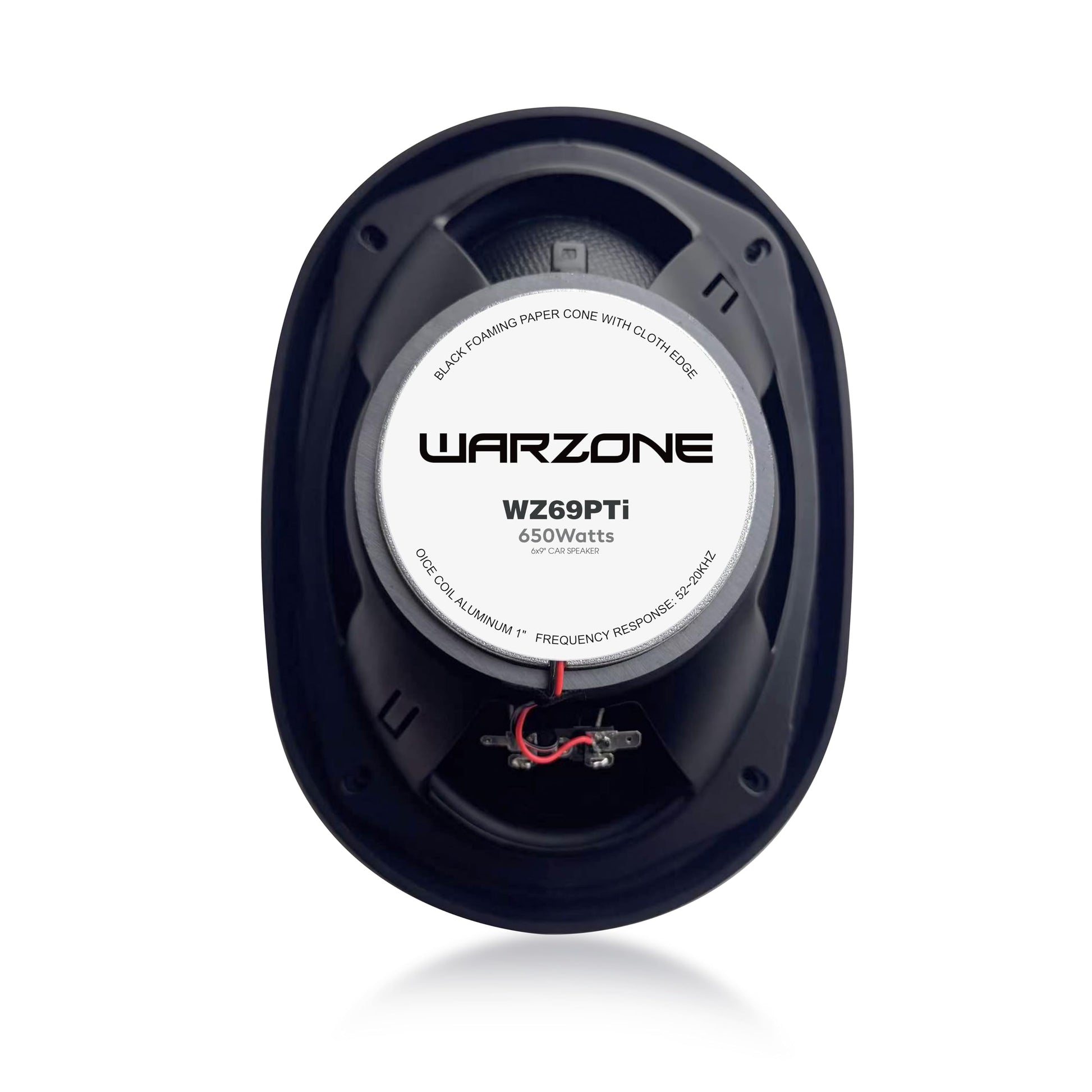 Warzone 4X WZ69PTi 6x9-Inch Super Coaxial Speaker Pair, 4 Ohm, 1300W Max, 400W RMS, 92dB Sensitivity, Ferrite Woofer & PEI Dome Tweeter for Pro Car Audio