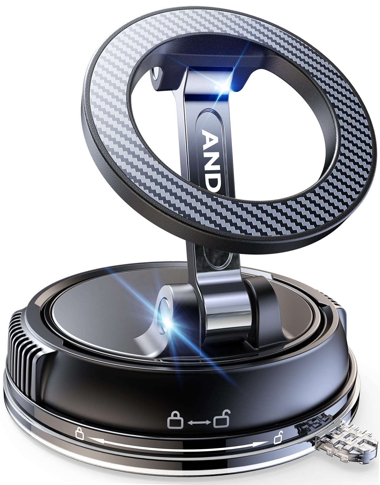 ANDERY Car Phone Holder for Magsafe [78+LBS Strongest Suction & 2400gf Magnetic] 360° Adjustable Car Phone Mount, Phone Holders for Your Car for iPhone 17 Pro Max 16 15 14 13 12 Air Plus