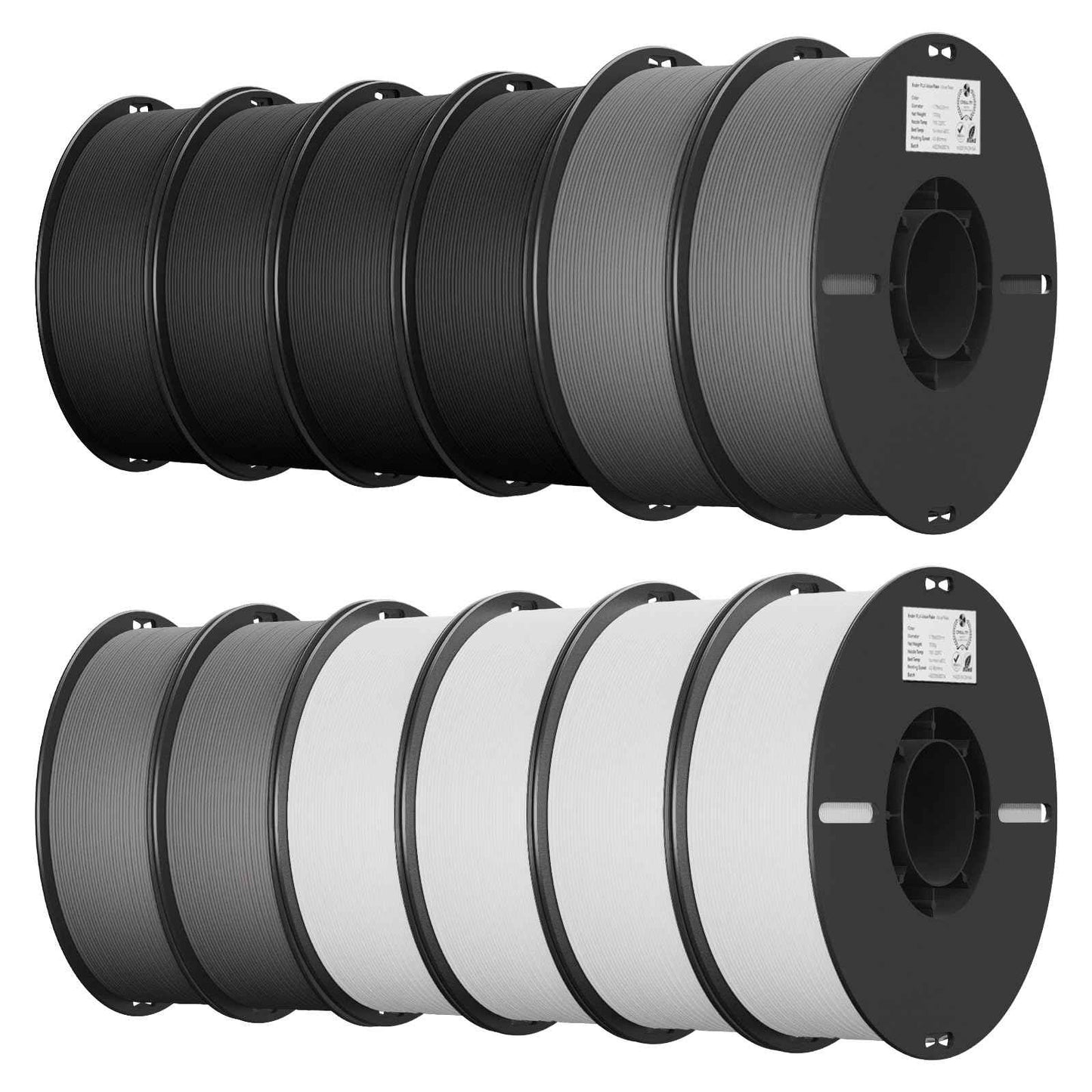 Creality 3D Printer Filament, PLA Filament Bundle for 3D Printing, Ender PLA Filament No-Tangling, Strong Bonding & Overhang Performance, Accuracy +/- 0.02mm