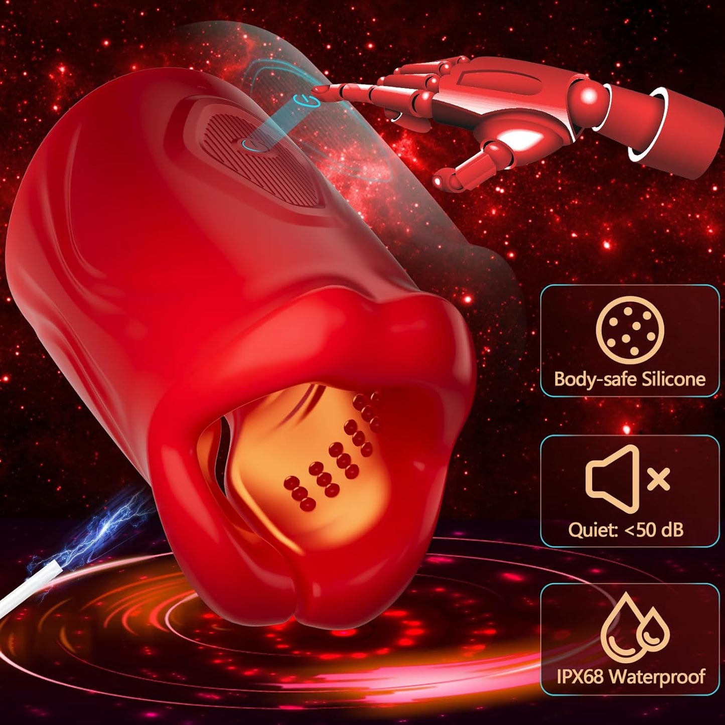 Male Vibrator Sex Toys for Men - Male Masturbator with 9 Vibration Modes & App Remote Control, Stroker Trainer Blowjob Toy for Penis Training Prolong Endurance, Sex Machine Adult Toys & Games