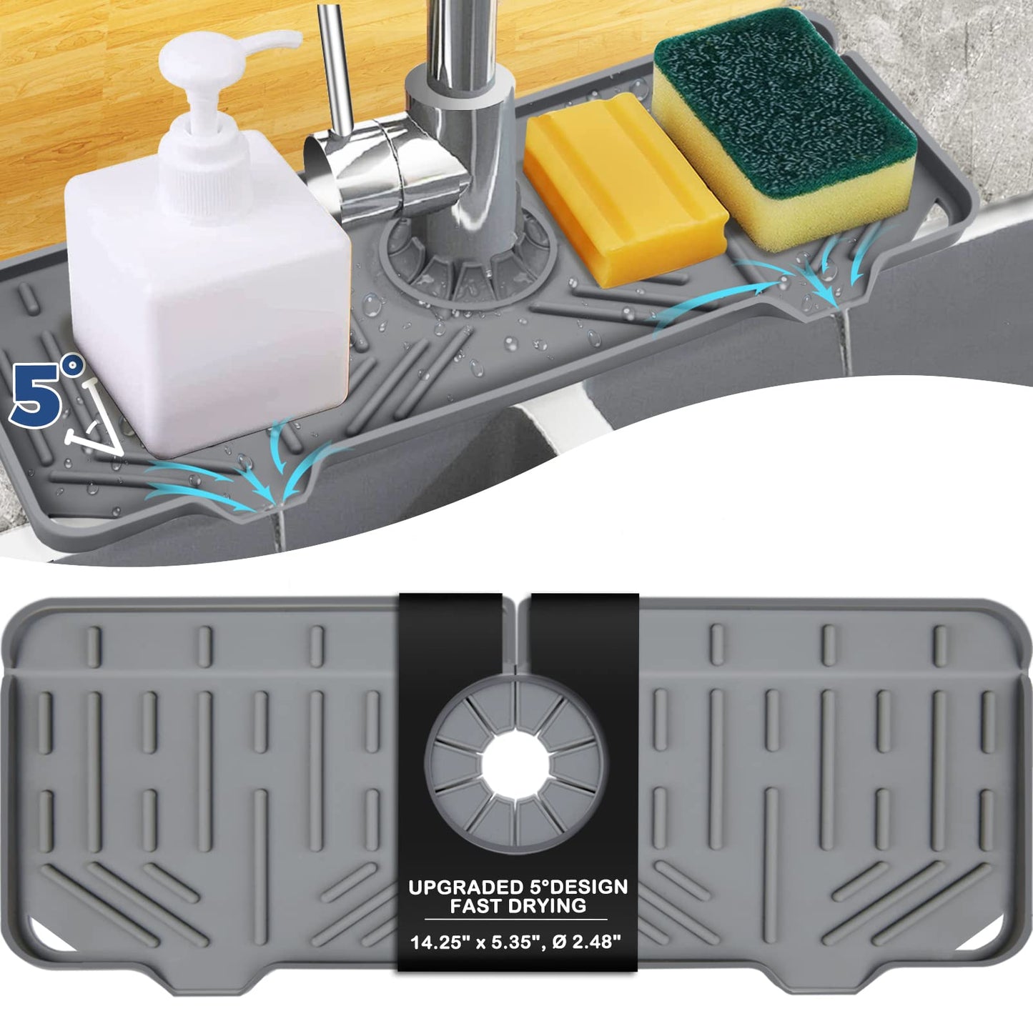 Drying Mats Cleaning Brushes Kitchen Gadgets Silicone Faucet Mat BABA1PHUI-919