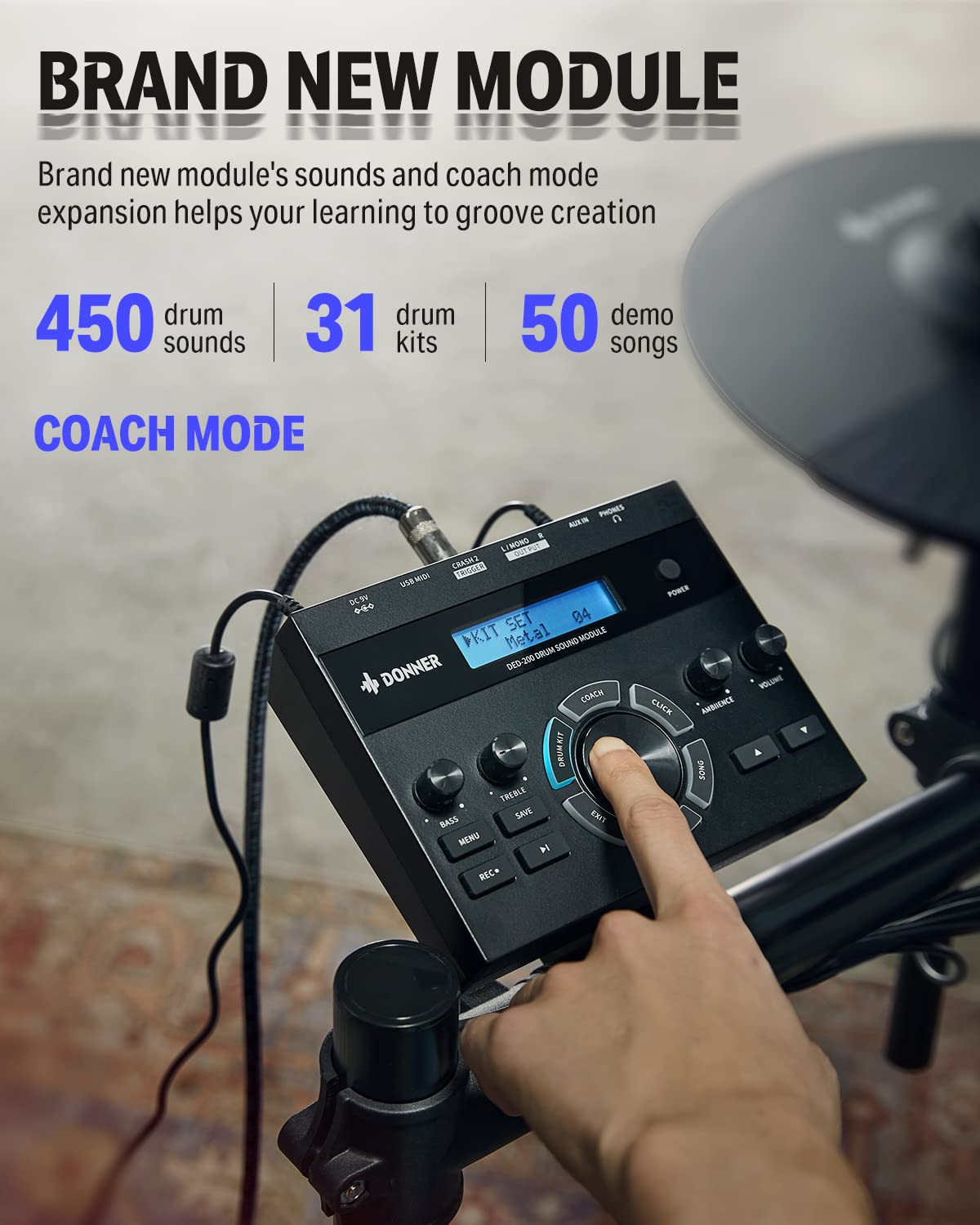 Donner Electric Drum Set DED-200