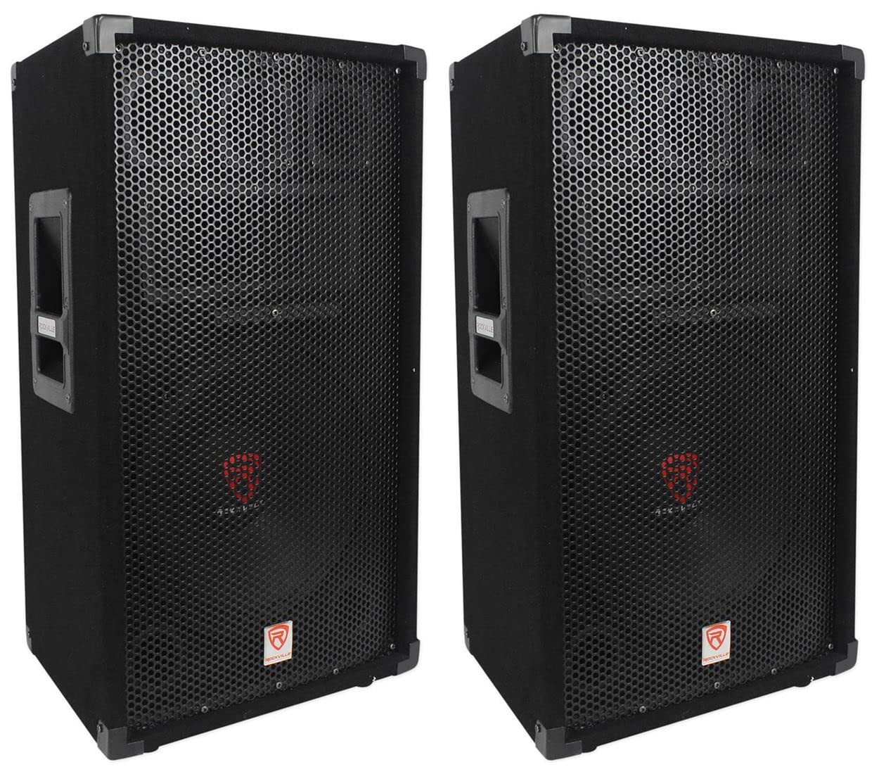 Rockville RSG12 12-Inch 1000 Watt Peak / 500 Watt RMS 8-Ohm 3-Way Passive PA Speaker, High-Power Audio, Durable Build, Wide Dispersion, for DJs and Live Events, 2-Piece