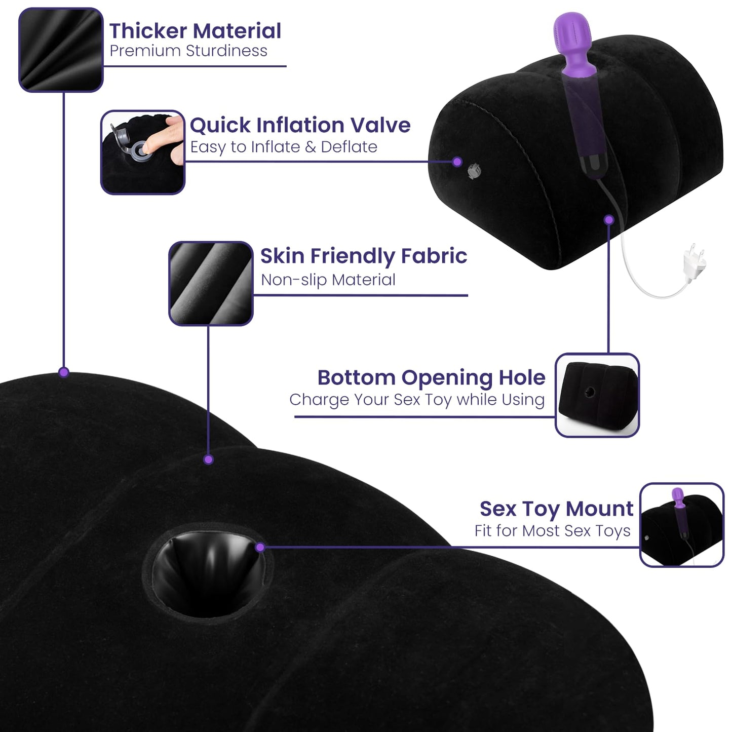 Dildo Mount Dildo Pillow Sex Position Pillow for Adults Sex Furniture Sex Toys for Women Dildo Chair Sex Toy Mount Couples Women