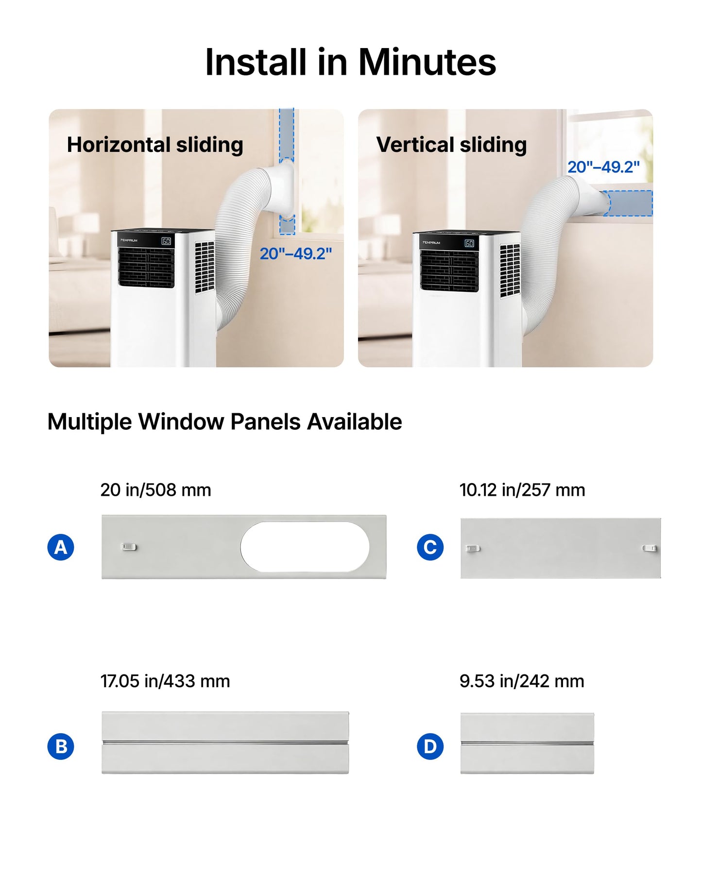 Temprium Portable Air Conditioners, PAC009-P2