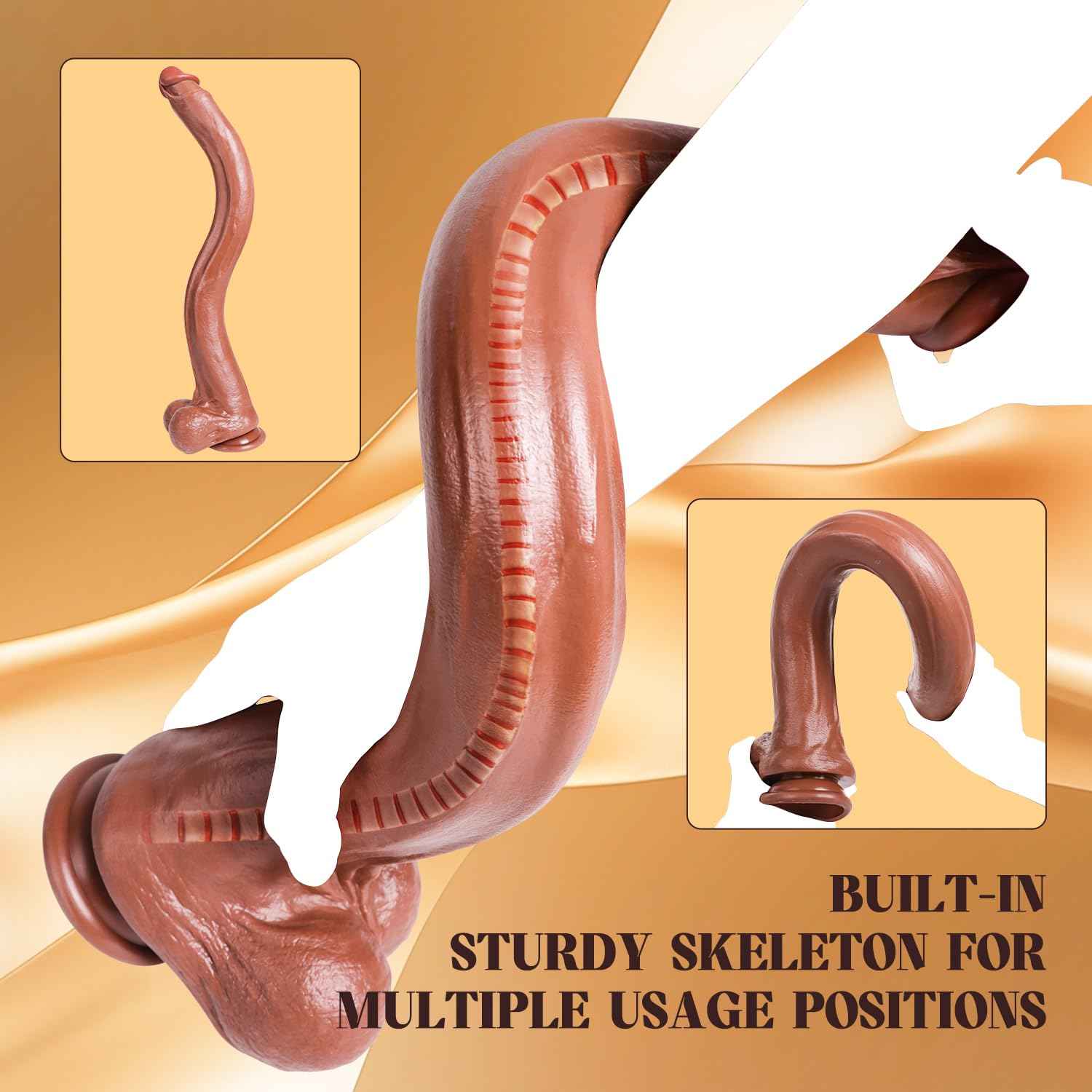 22.64 Inch Super Long Huge Giant Dildos for Deepest Sex,Realistic Big Thick Anal Dildo with Small Glans,Soft Flexible Strap on Dildo with Strong Suction Cup Large Dildo Sex Toy for Women Men Gay