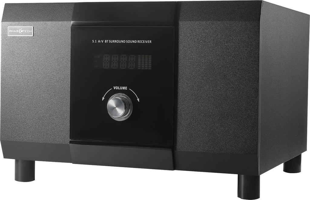 5.1 Channel Home Theater System with 10" Subwoofer, Bluetooth,5 Speakers, Remote, Radio, RCA- Perfect for Movies, Music, Karaoke