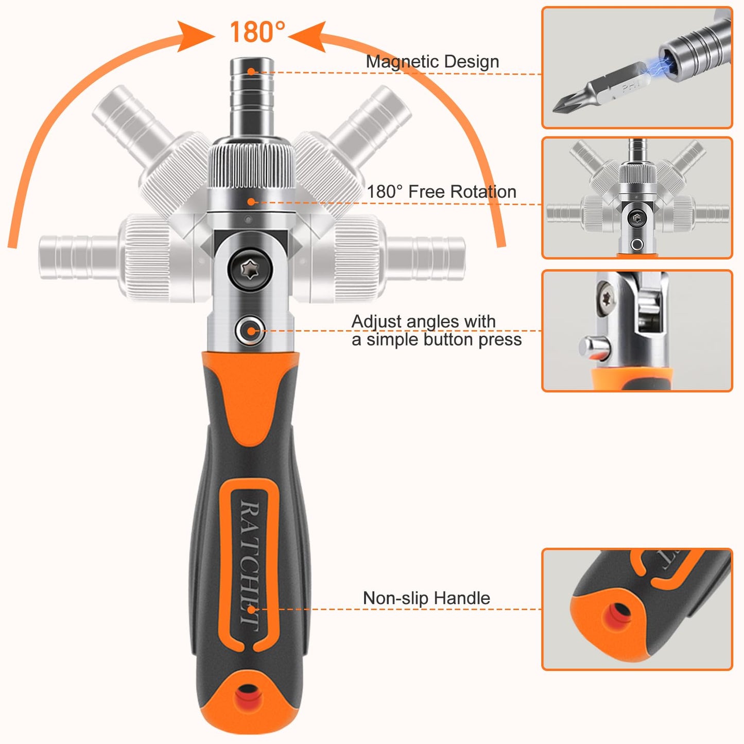Ratcheting Screwdriver Set: KeenWise 38-in-1 Ratchet Screwdriver Tools Versatile Magnetic Tools for Mechanics and DIY Enthusiasts