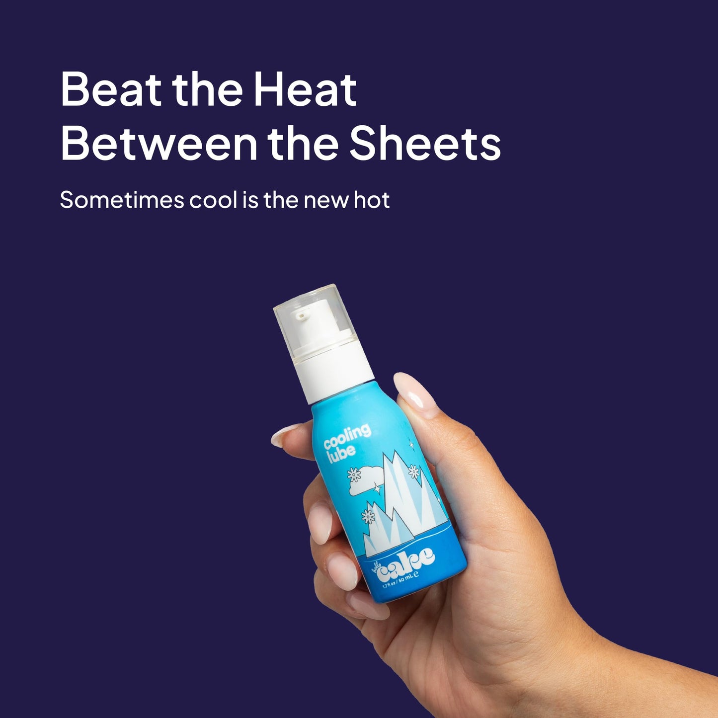 Hello Cake Warming & Cooling Personal Lubricant - Water-Based Sensations Lube for a Tingling & Steamy Experience - Condom Compatible Lubricant for Men, Women, & Couples, 1.7 fl oz