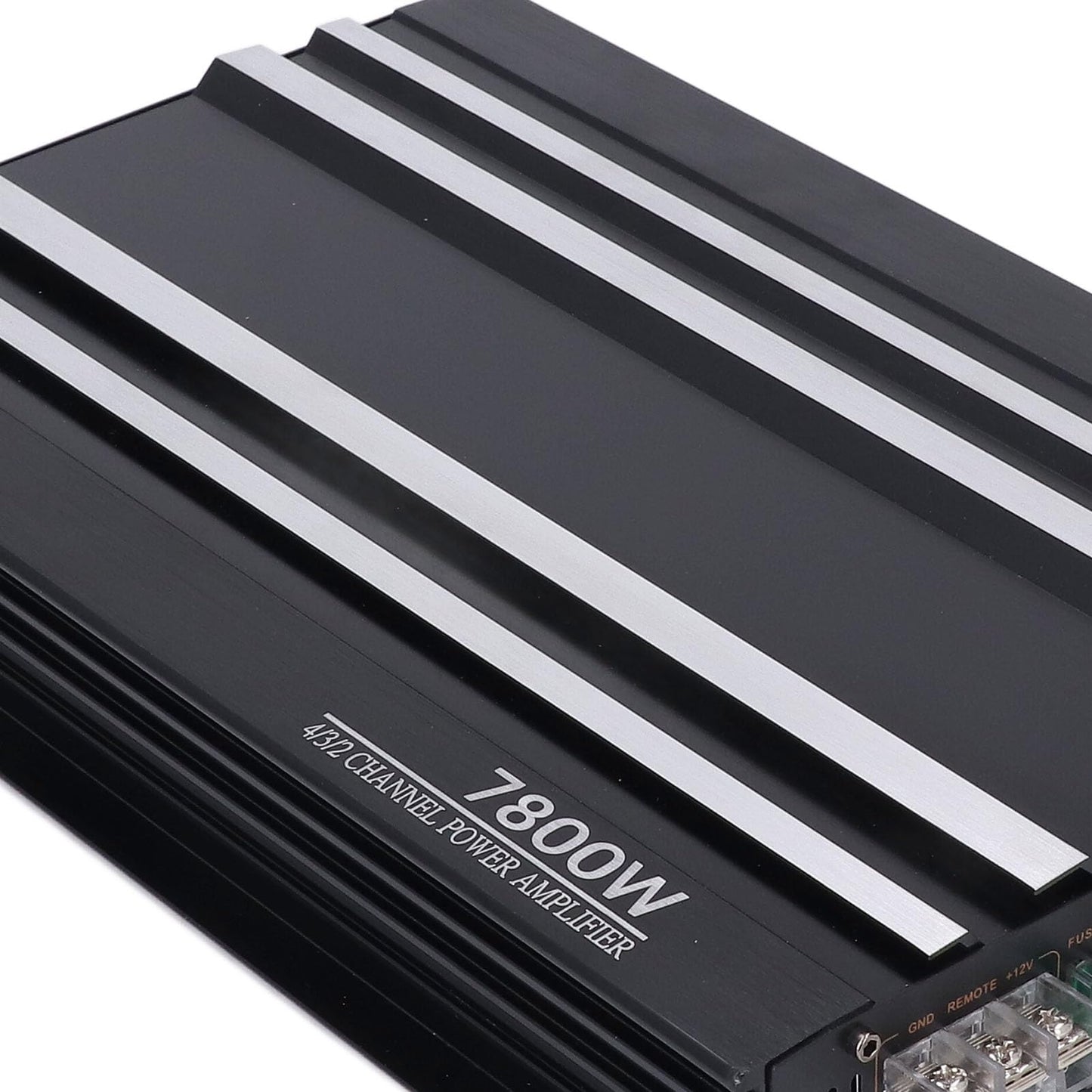 4 Channel Car Stereo Amplifier,Car Amplifier 7800W 4 Channels Class AB Aluminum Alloy Pure Bass Power Amp for DC 12V Truck Boat UTV Motorcycle