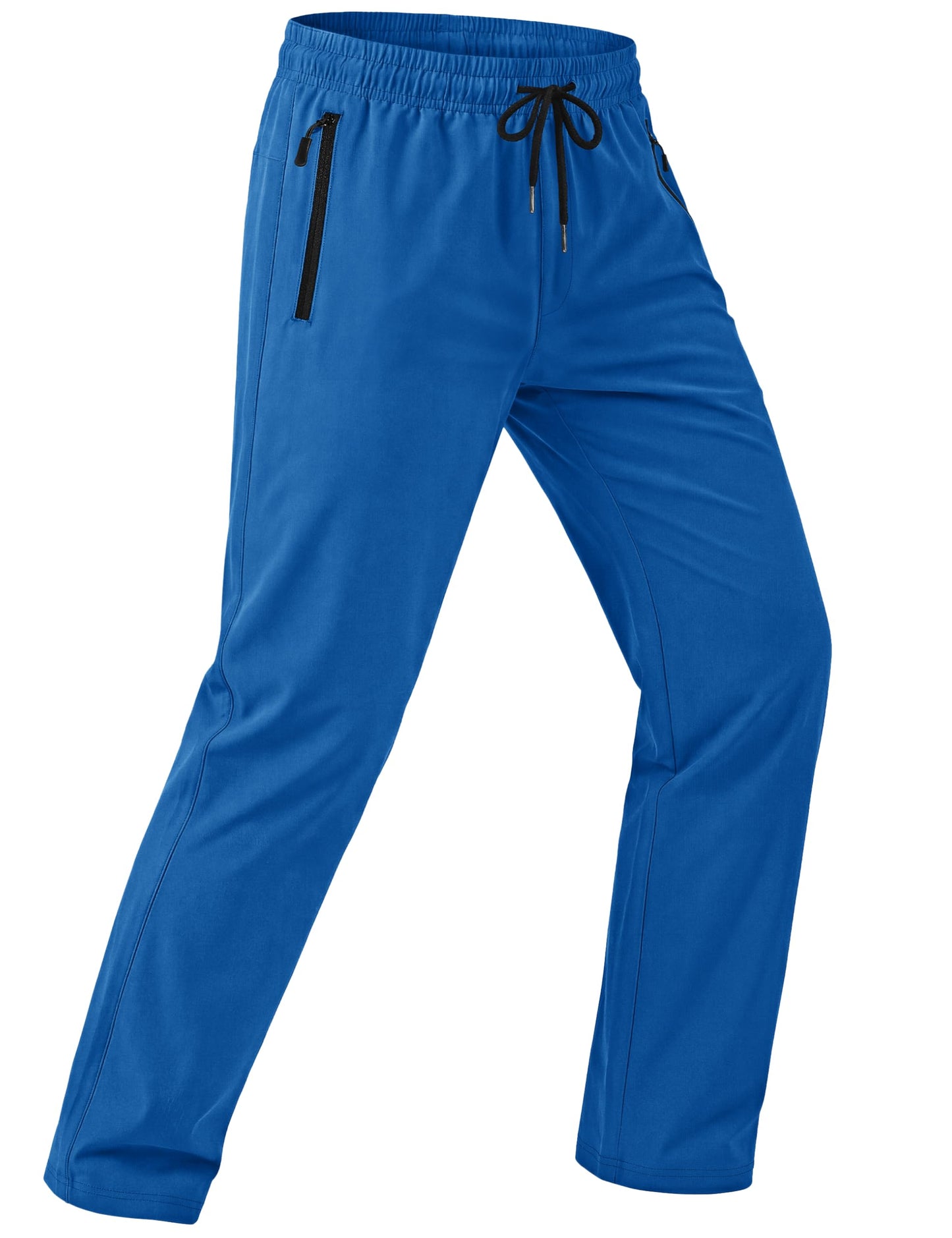 MAGCOMSEN Mens Hiking Pants Lightweight Quick Dry Workout Athletic Jogger with Zipper Pockets Golf Running Gym