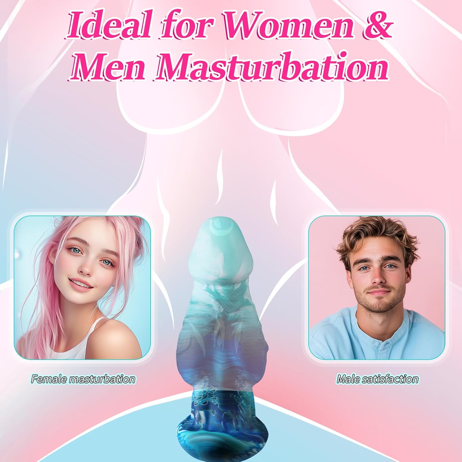 Anal Plug Realistic Dildo with Tapered Knot Wearable Butt Plug Silicone Anal Dilator Trainer Fantasy Prostate Massager G-spot Sex Toy for Couples Men Women Masturbation (S)