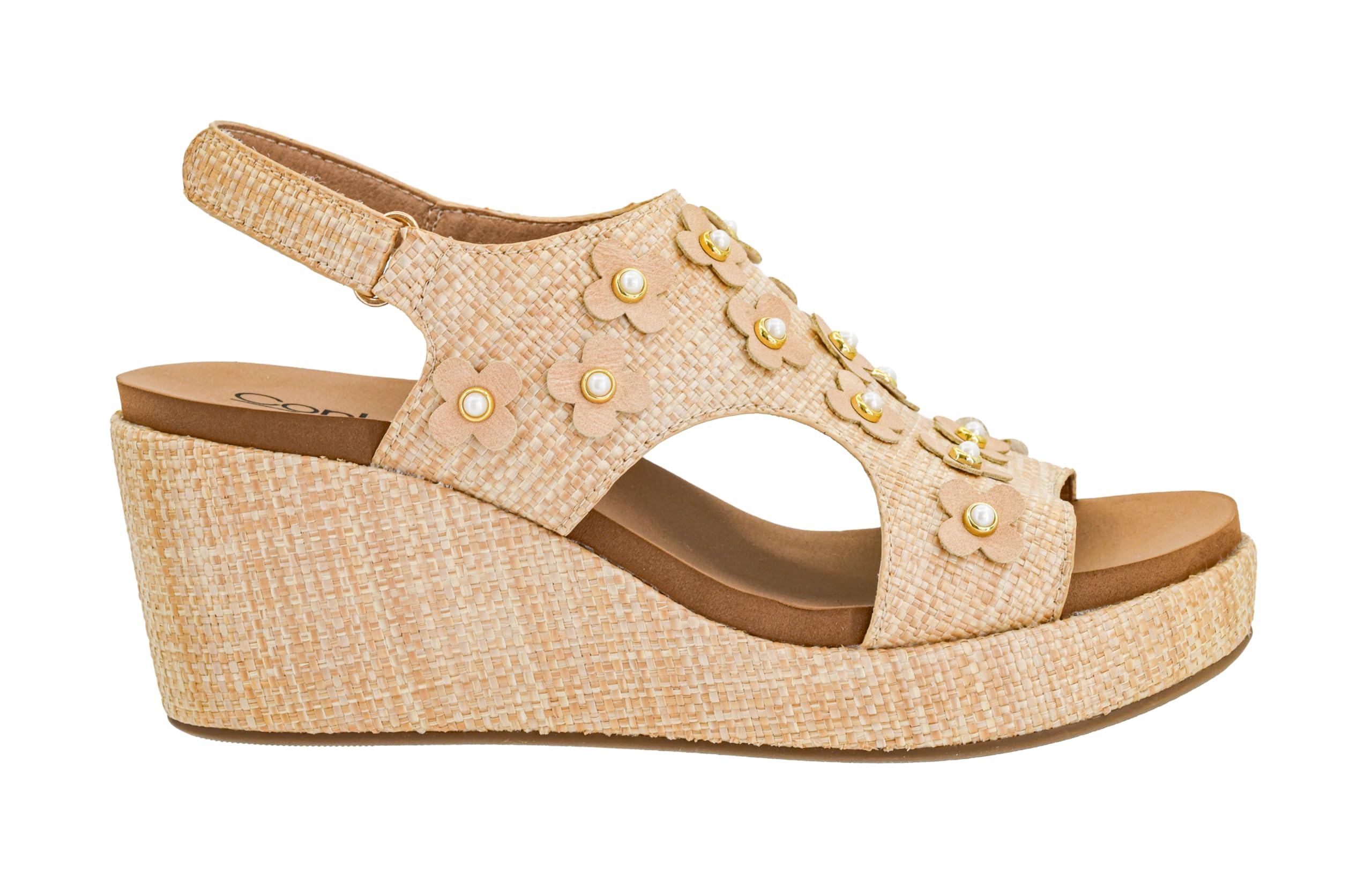 Corkys Footwear Womens Carley Wedges, Featuring Corkys EVA Foam Cushioned Insoles, A 2.5 Inch Heel, Lightweight For All Day Wear, And Hook And Loop Closure