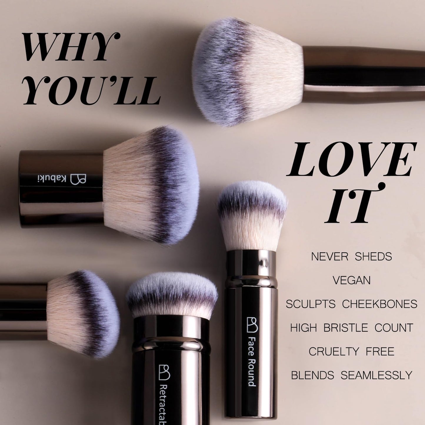 BS-MALL Makeup Brushes Kit – Professional Makeup Tools with Travel Case, Includes Foundation, Powder, Concealer, Lip & Eyeshadow Brushes for Daily Use & Versatile Occasions