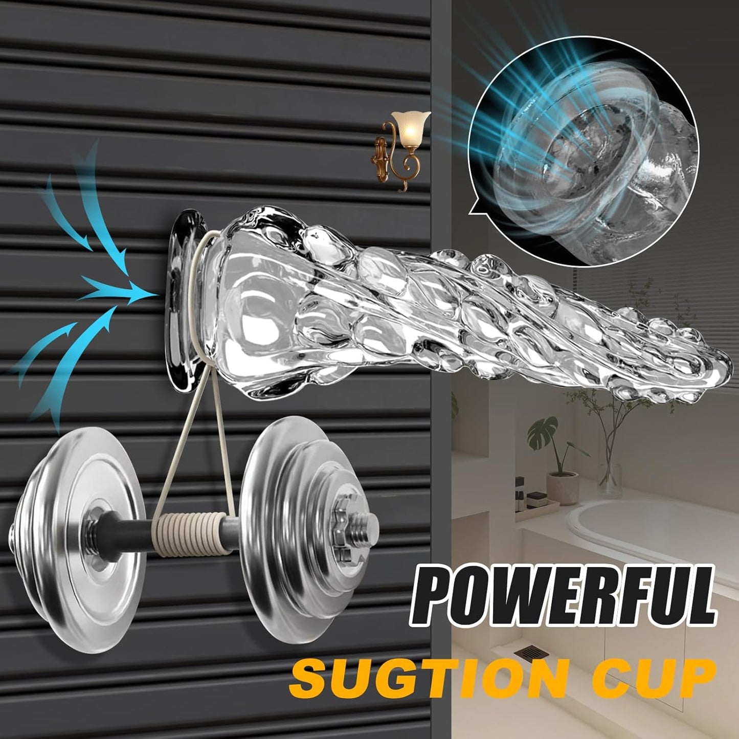 DISREQUIL Octopus Fantasy Dildo 9.06in Suction Cup Clear