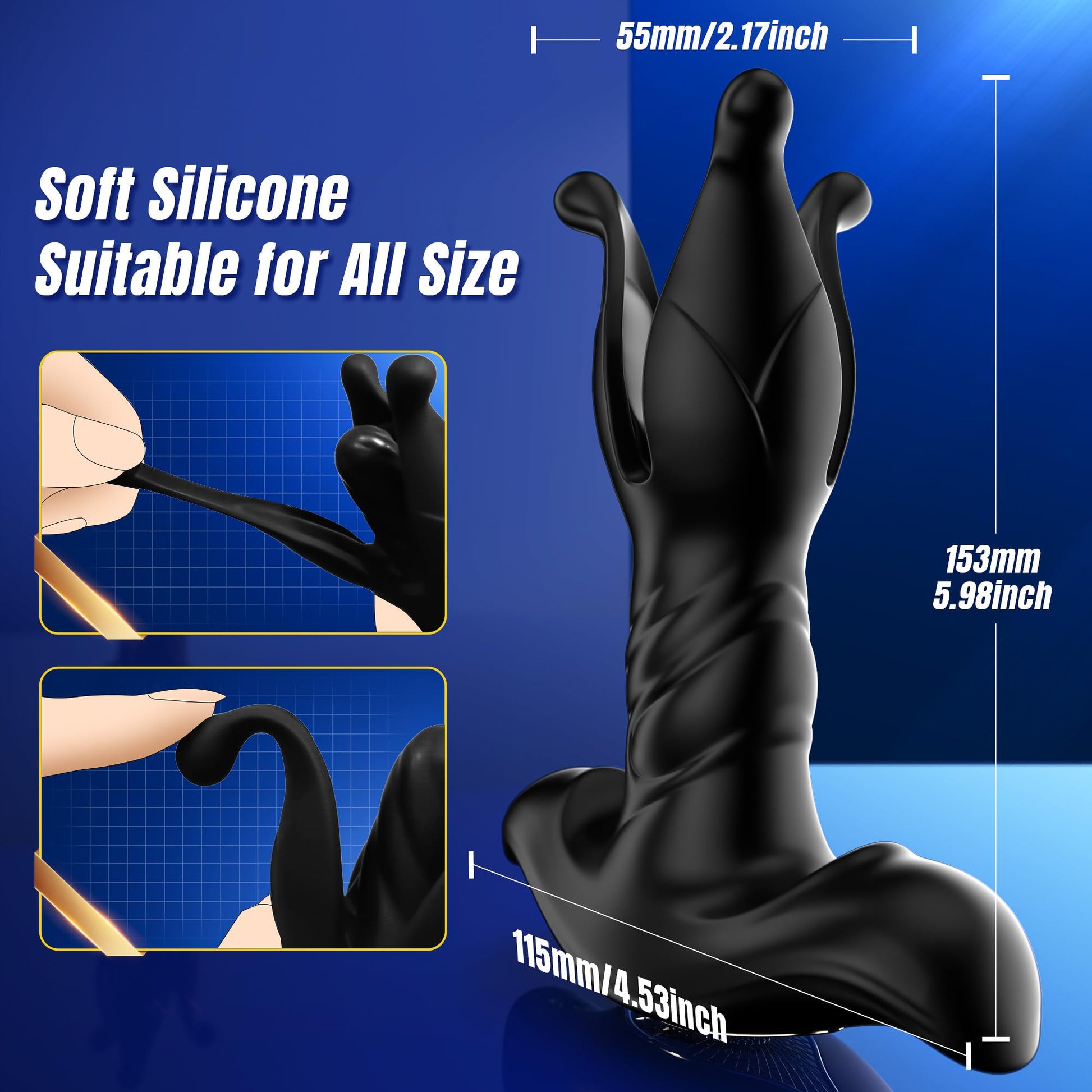 BEISAR Prostate Massager Anal Sex Toys for Men Vibrating 7 Modes with 7 Thrusting Vibrating