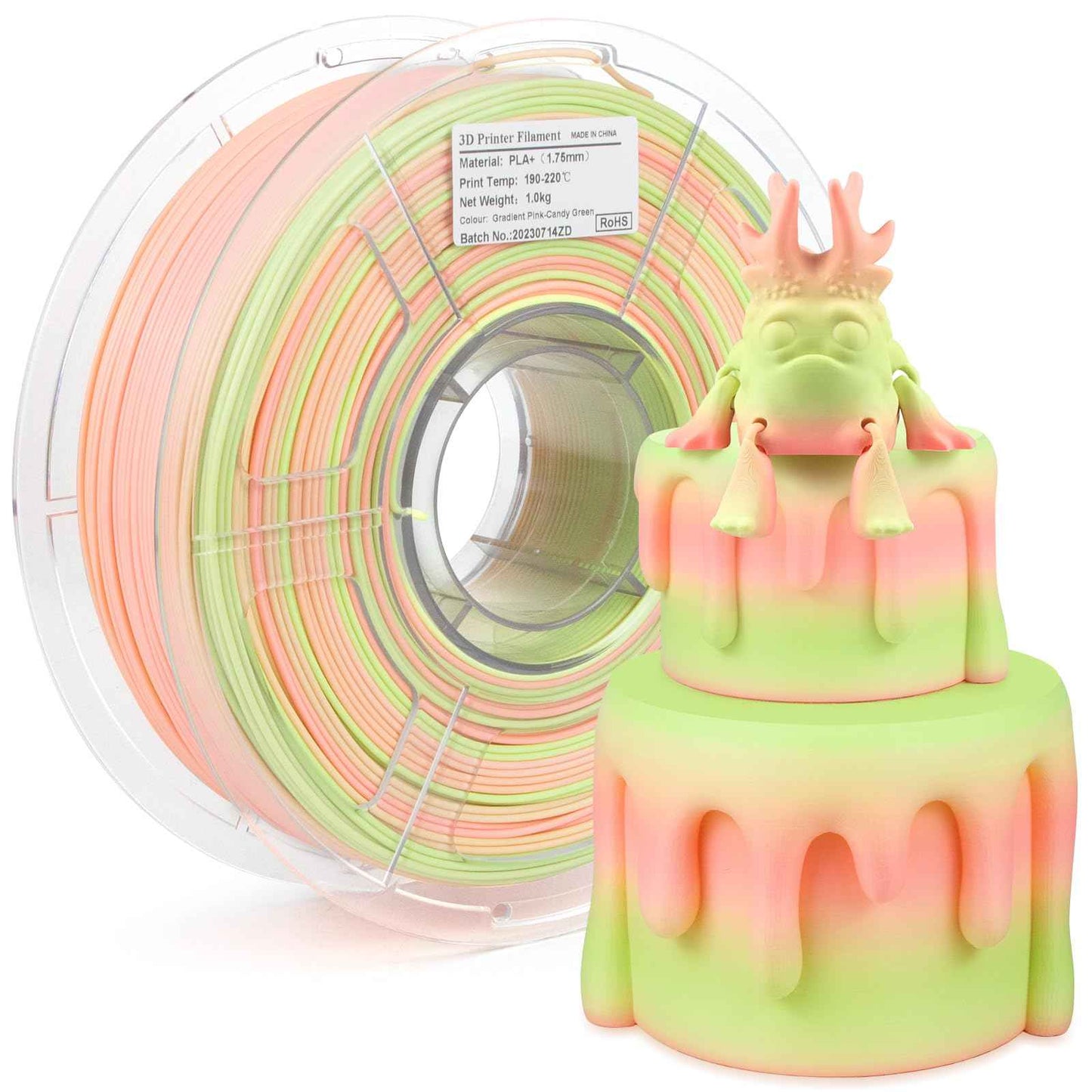 iSANMATE's 3D Printer Filament, PLA Filament 1.75 mm Dimensional Accuracy +/- 0.02 mm, 1 KG Spool