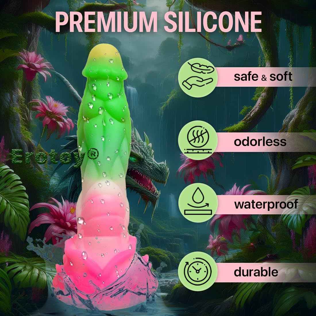 Fantasy Silicone Dildo Monster Sex Toy for G spot Vagina Anal Pleasure for Women Men Couples Sex Games