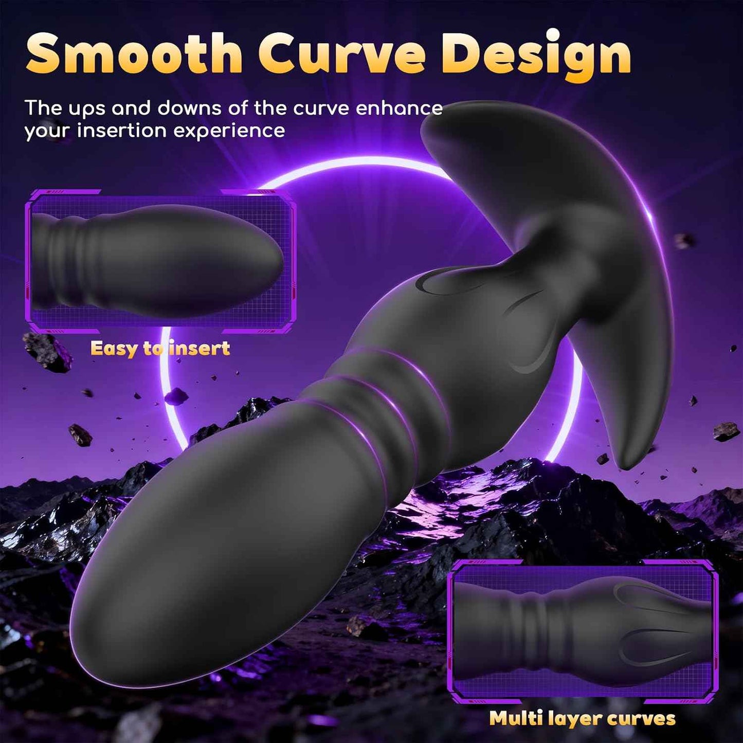 4PCS Butt Plug Set-Beginner's First Silicone Anal Plugs for Progressive Adaptation, Multiple Stimulation, Enhanced Experience, Direct Access to The Prostate, Butt Sex Toy for Men & Women LongTime Wear
