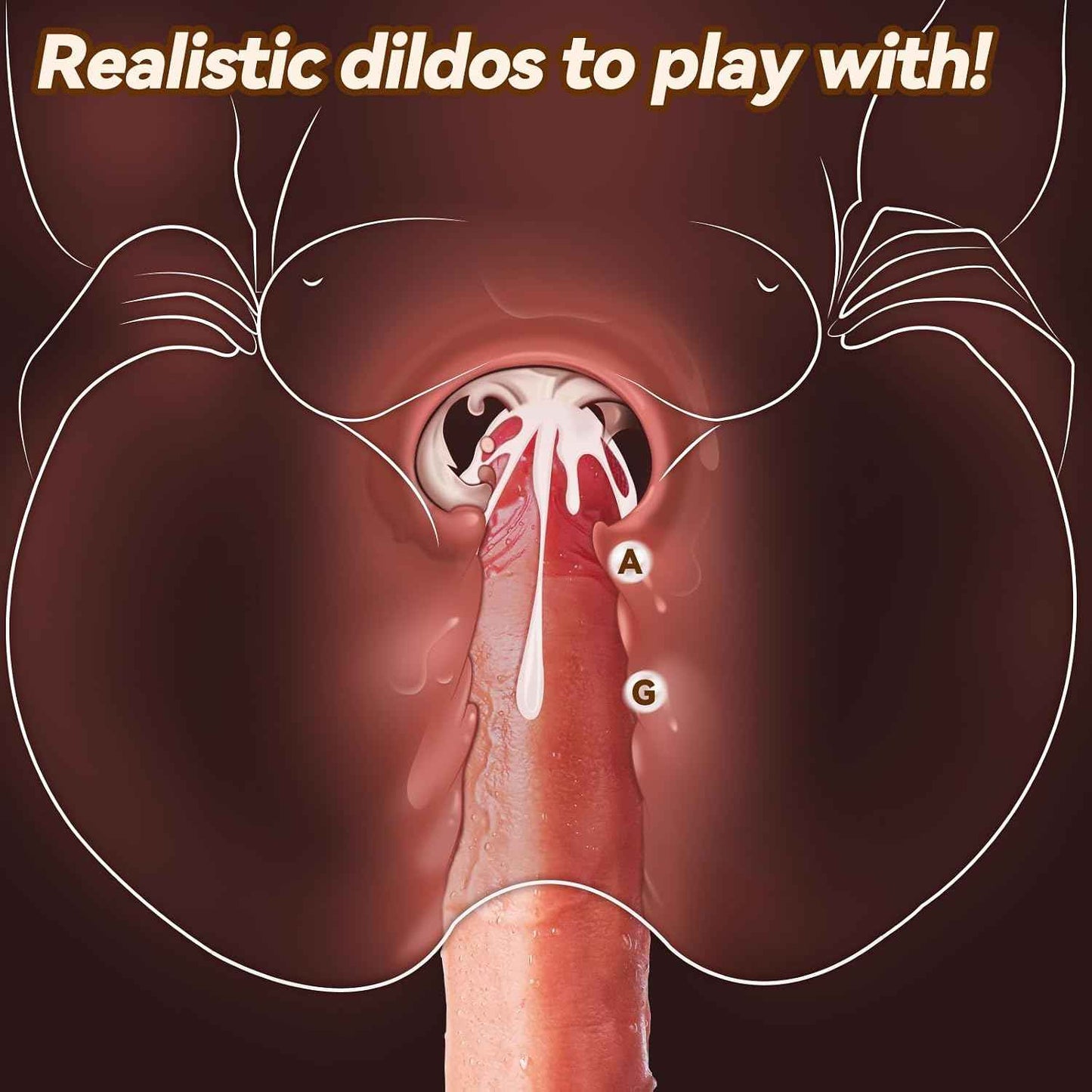 ZELVIRA Realistic Dildo Squeezable Balls Movable Foreskin Suction Cup