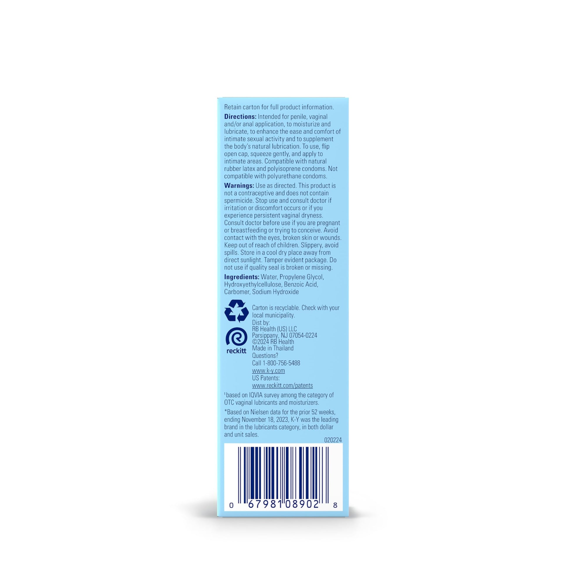 K-Y Jelly Water Based Lube for Sex