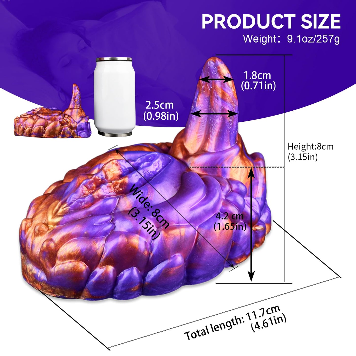 Female Masturbation Vibrator for Lesbian, Very Soft and Stretchable, with Multiple Vibration Modes Remote Control Silicone Clitoris Vibrator Adult Sex Toy