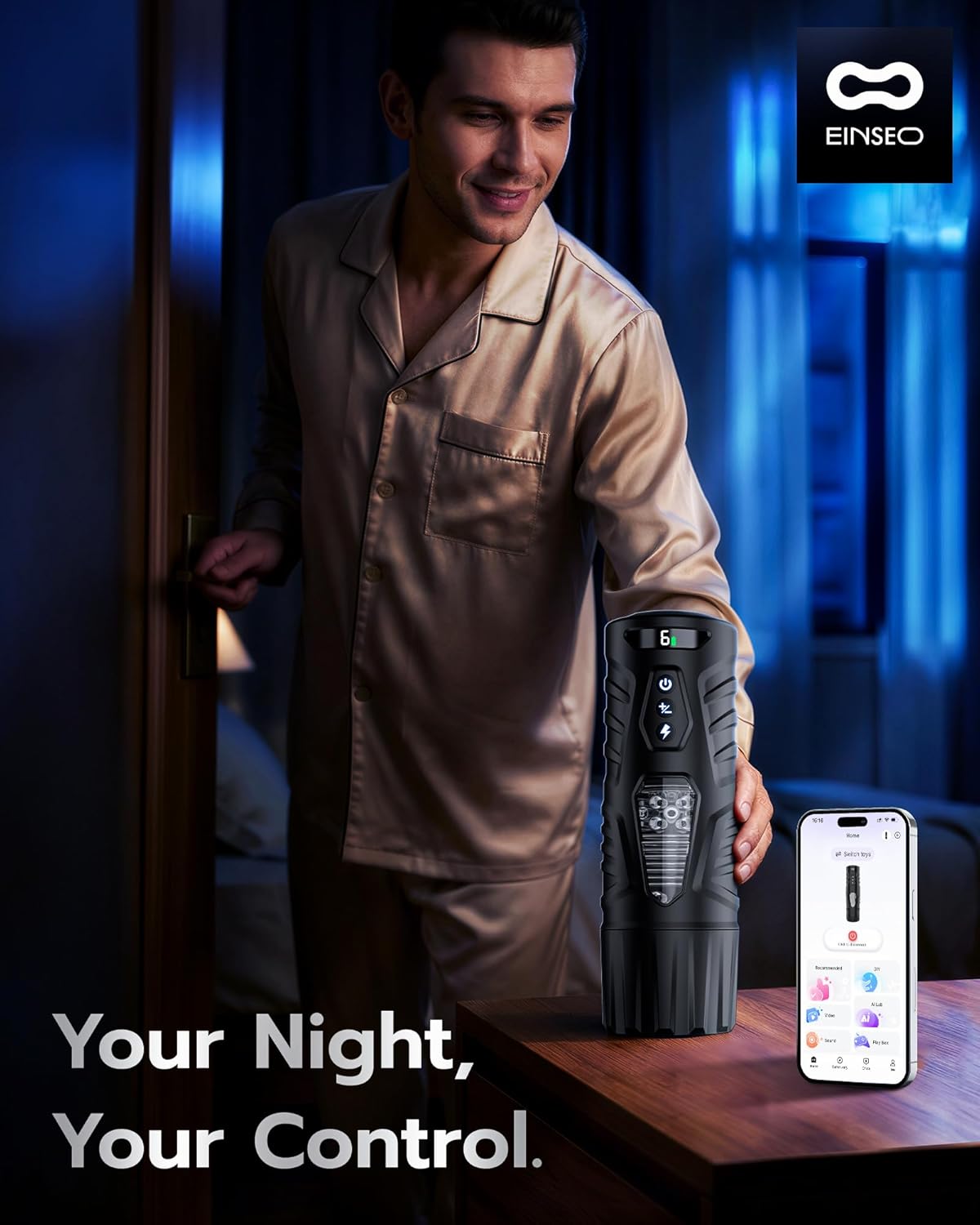 EINSEO AI Sync Male Masturbator 7 Thrusting Rotating Modes