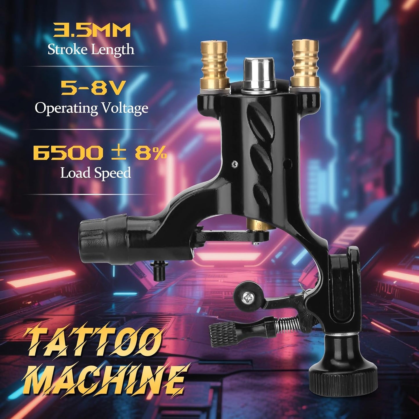ATOMUS Rotary Tattoo Machine Kit with Power Supply and Needles for Exceptional Tattooing