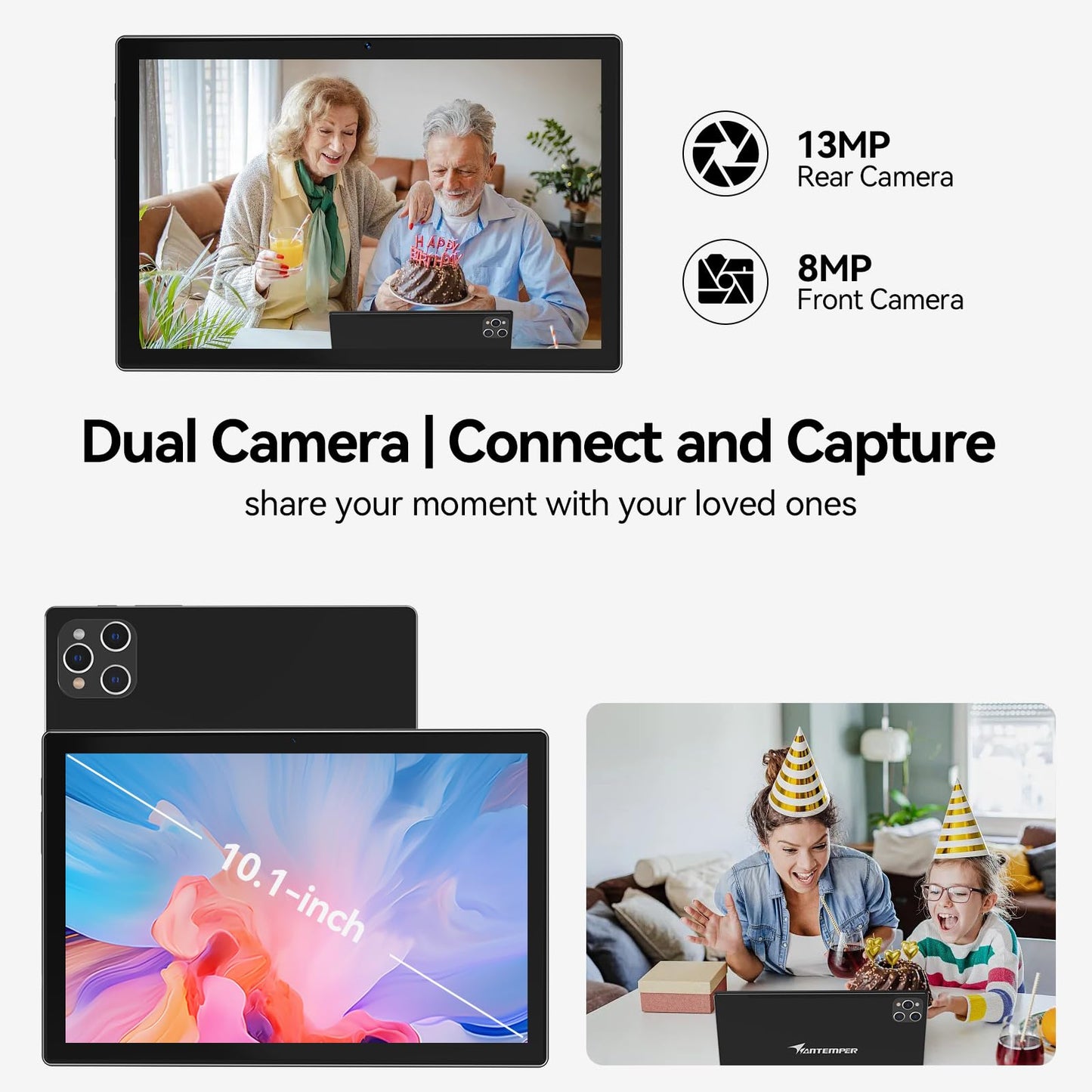 ANTEMPER Tablet 10.1 Inch Android Tablet