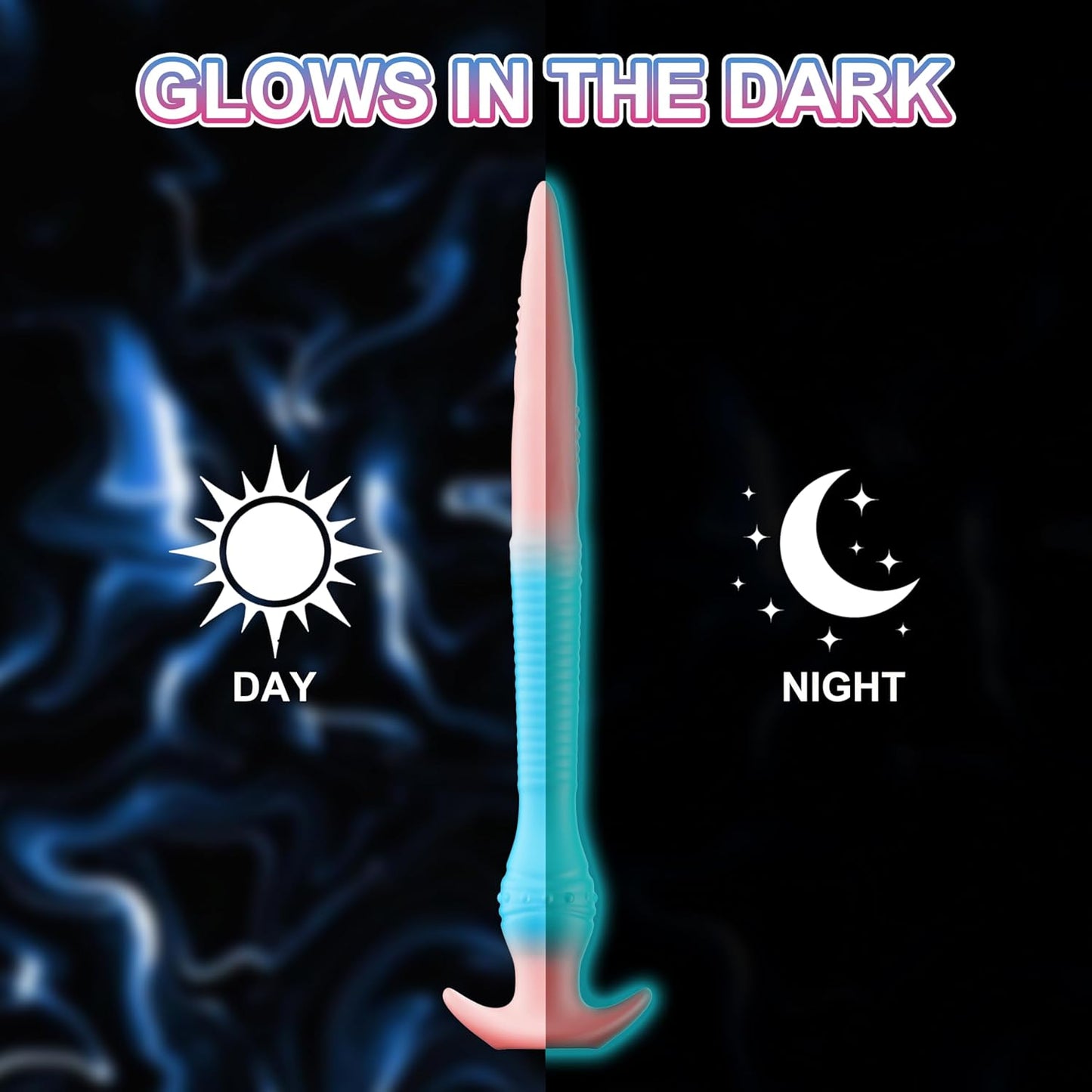 Serhoo Luminous Fantasy Dildo Silicone Prostate Massager with Knot
