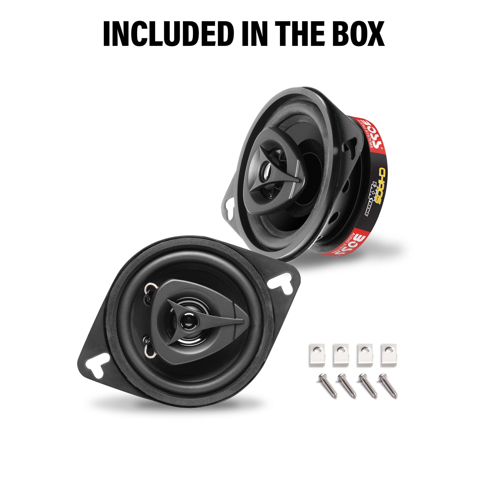BOSS Audio Systems Car Replacement Speakers Various Sizes Red/Black