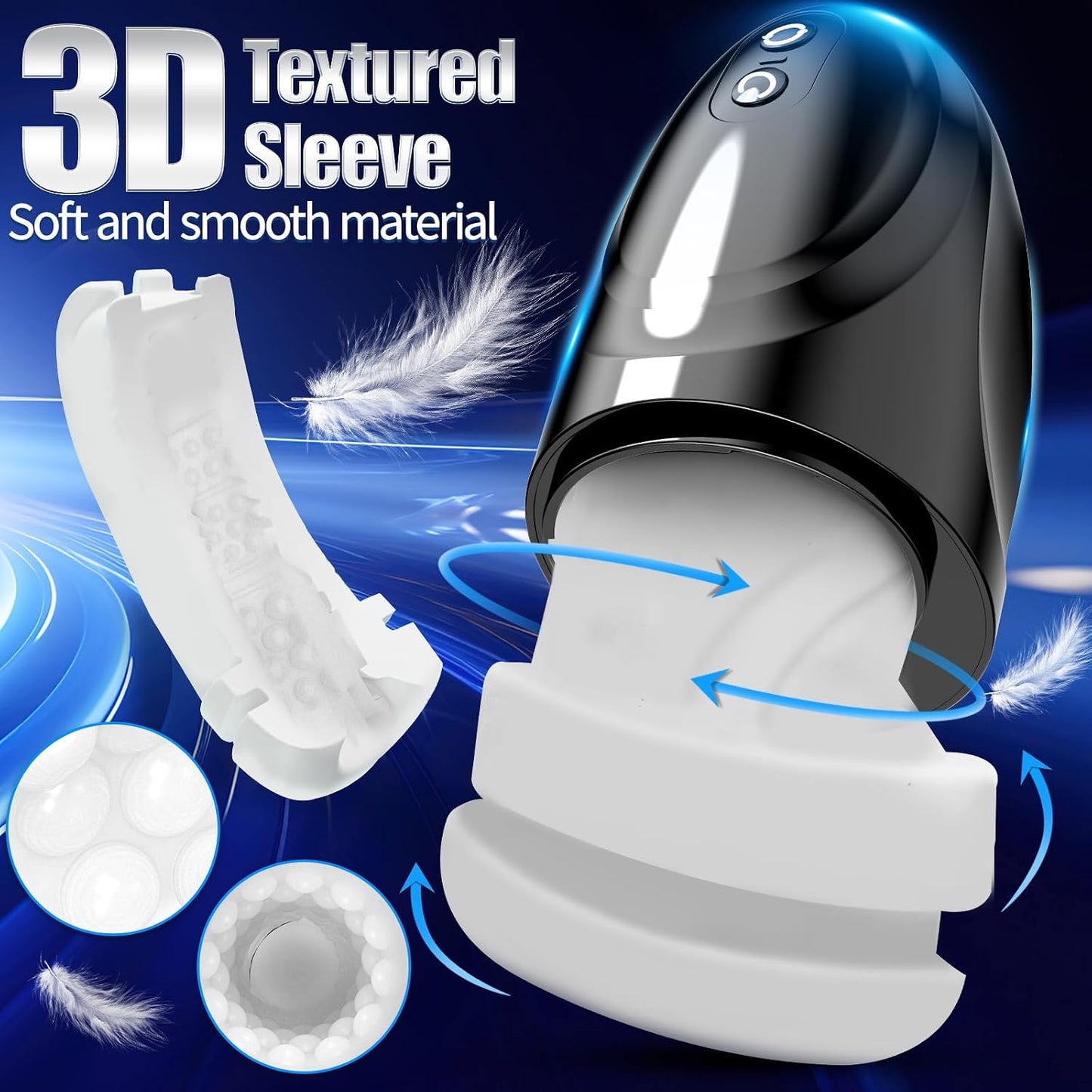 Male Masturbator Sex Toys for Men - Speedmen Male Sex Toy Pocket Pussy Penis Pump with 9 Sucking ＆ Vibrating Modes, Underwater Sex Machine Blowjob Adult Sex Toy for Men